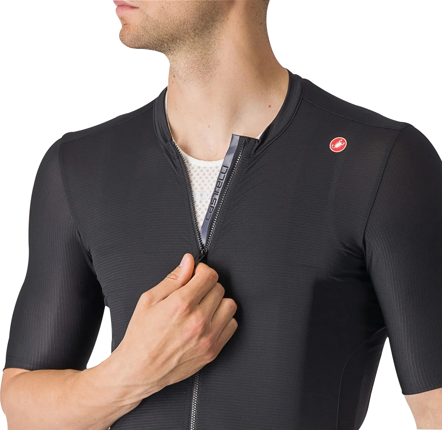 Castelli Espresso Short Sleeve Mens Cycling Jersey - Black - Image 4