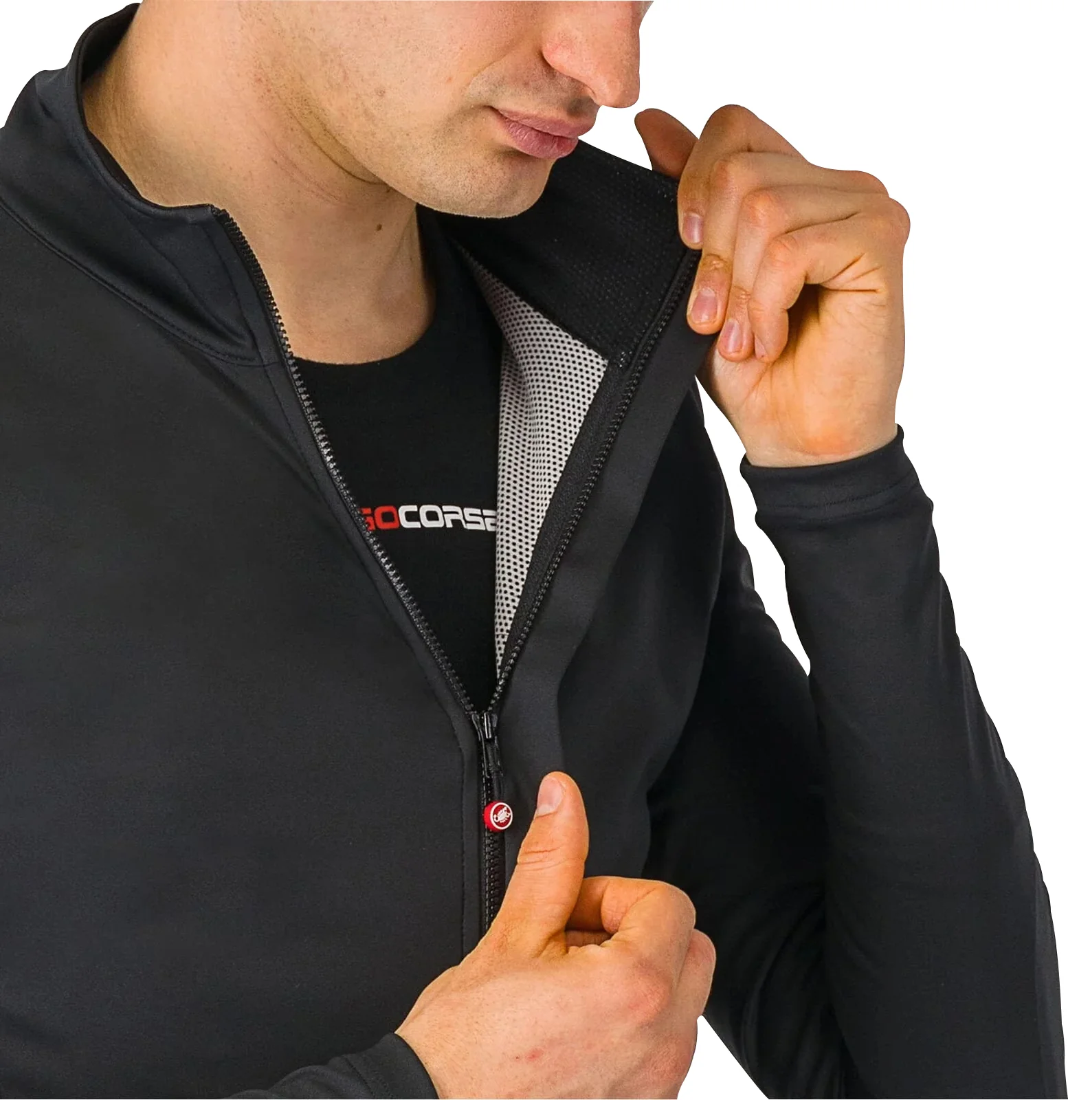 Castelli Perfetto Air Mens Cycling Jacket - Black - Image 3