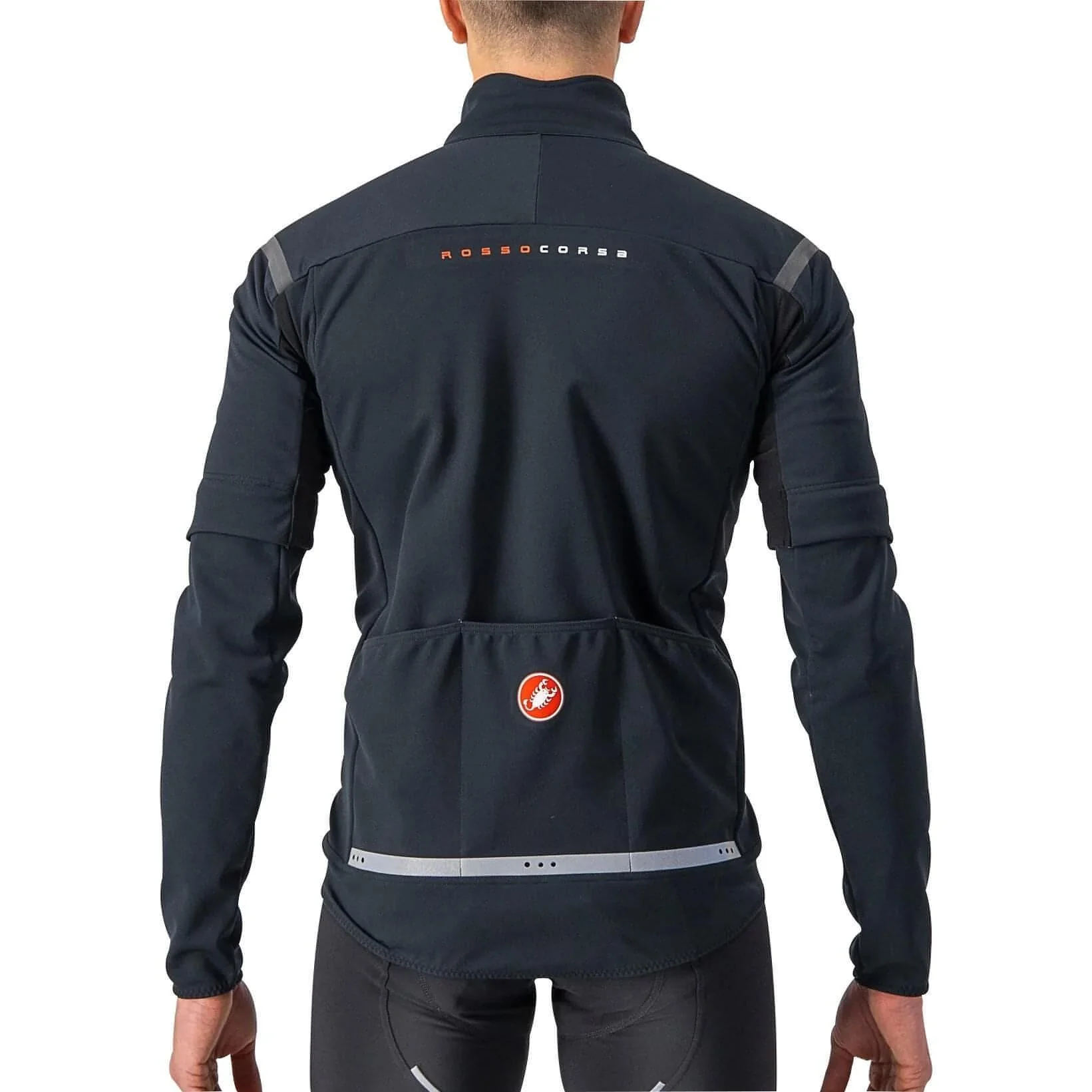 Castelli Perfetto RoS 2 Convertible Mens Cycling Jacket - Black - Image 2