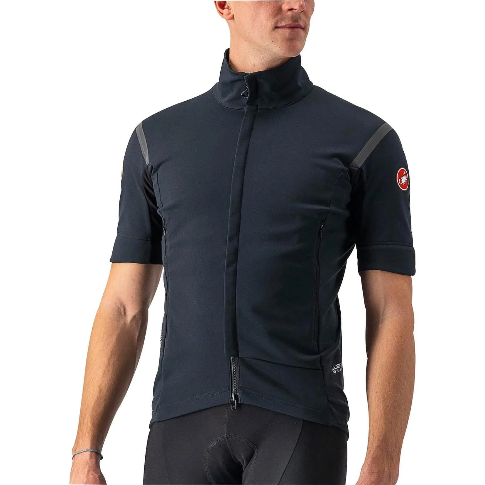 Castelli Perfetto RoS 2 Convertible Mens Cycling Jacket - Black - Image 7