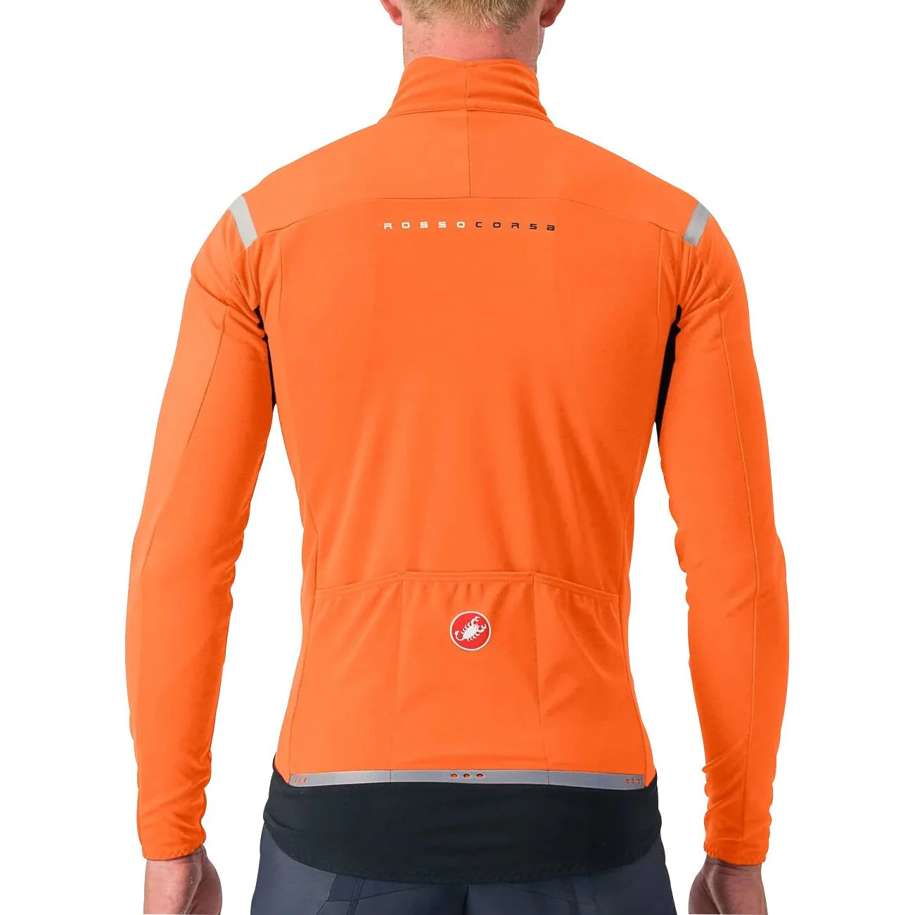 Castelli Perfetto RoS 2 Mens Cycling Jacket - Orange - Image 2