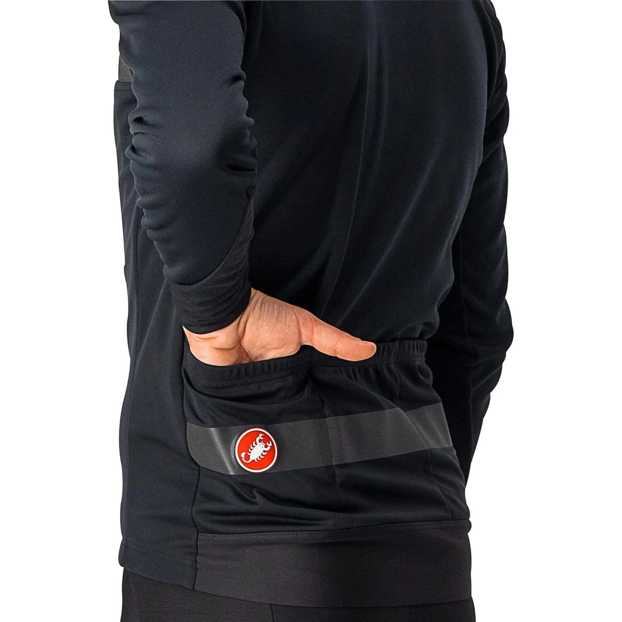 Castelli Raddoppia 3 Mens Cycling Jacket - Black - Image 4