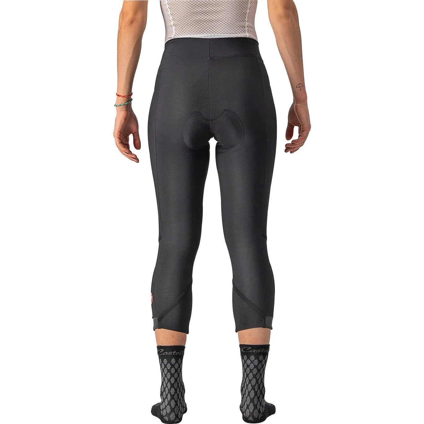 Castelli Velocissima Thermal Womens Long Cycling Tights - Black - Image 2