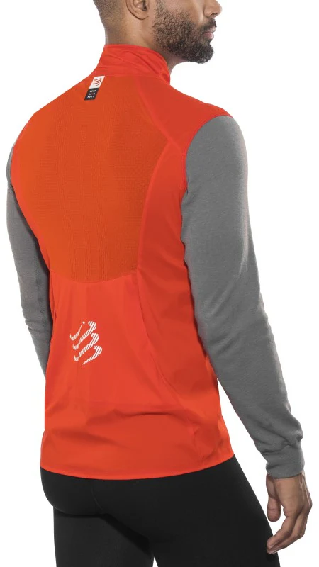 Compressport Hurricane V2 Mens Running Gilet - Red - Image 2