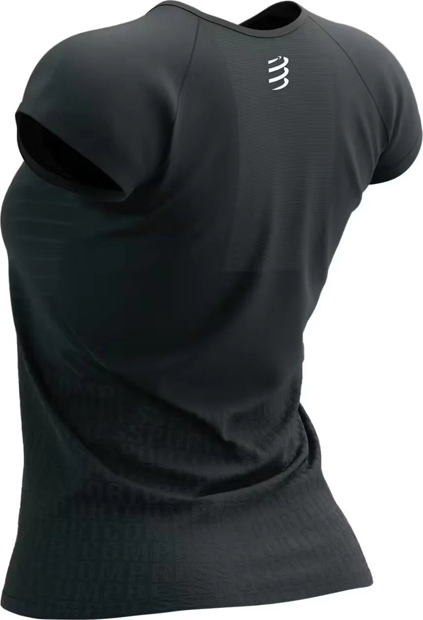 Compressport Performance Short Sleeve Womens Running Top - Black - Image 2