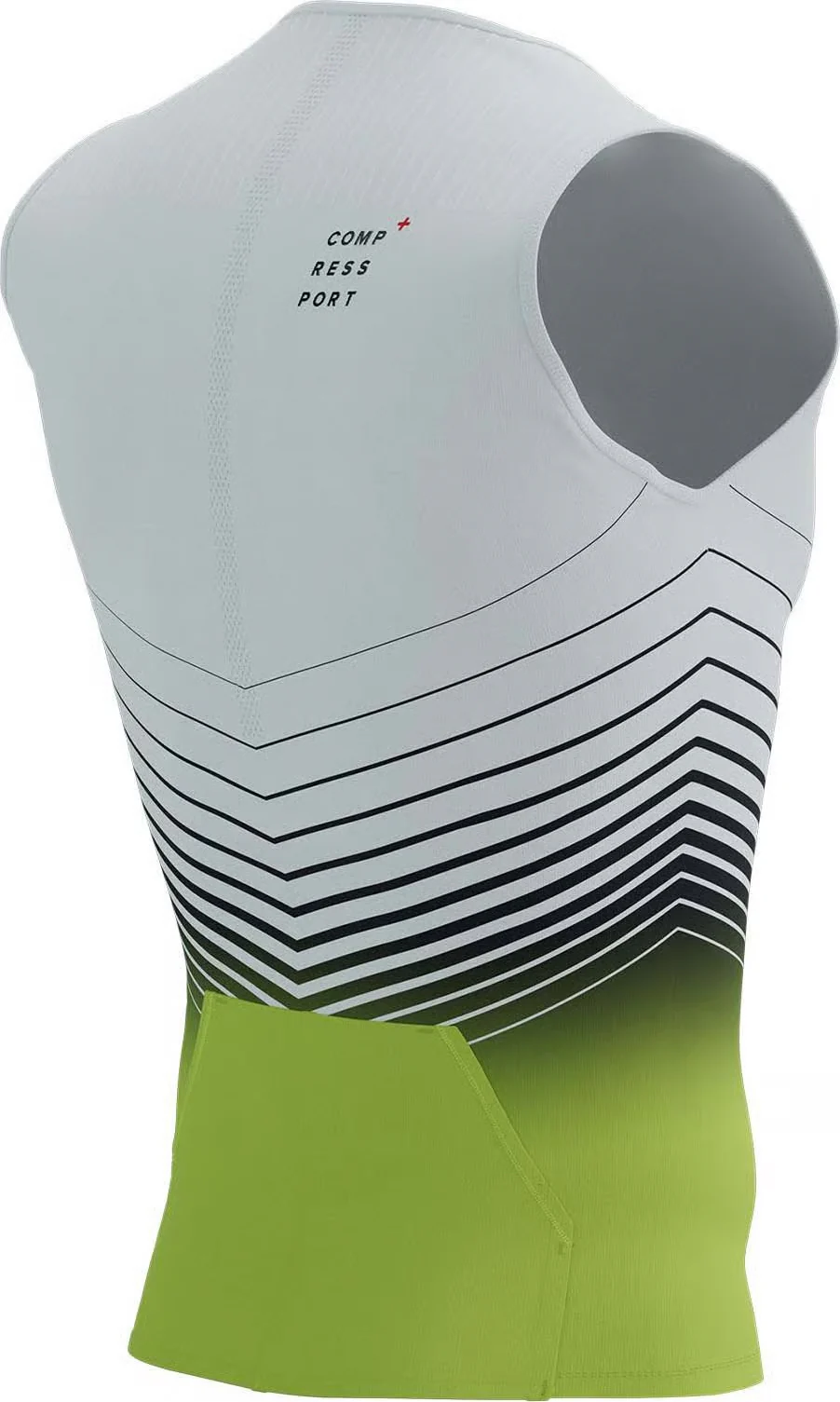 Compressport Tri Postural Aero Mens Sleeveless Jersey - White - Image 2