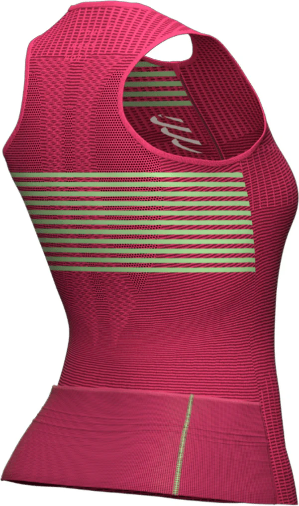 Compressport Tri Postural Womens Cycling Vest Tank Top - Pink - Image 2