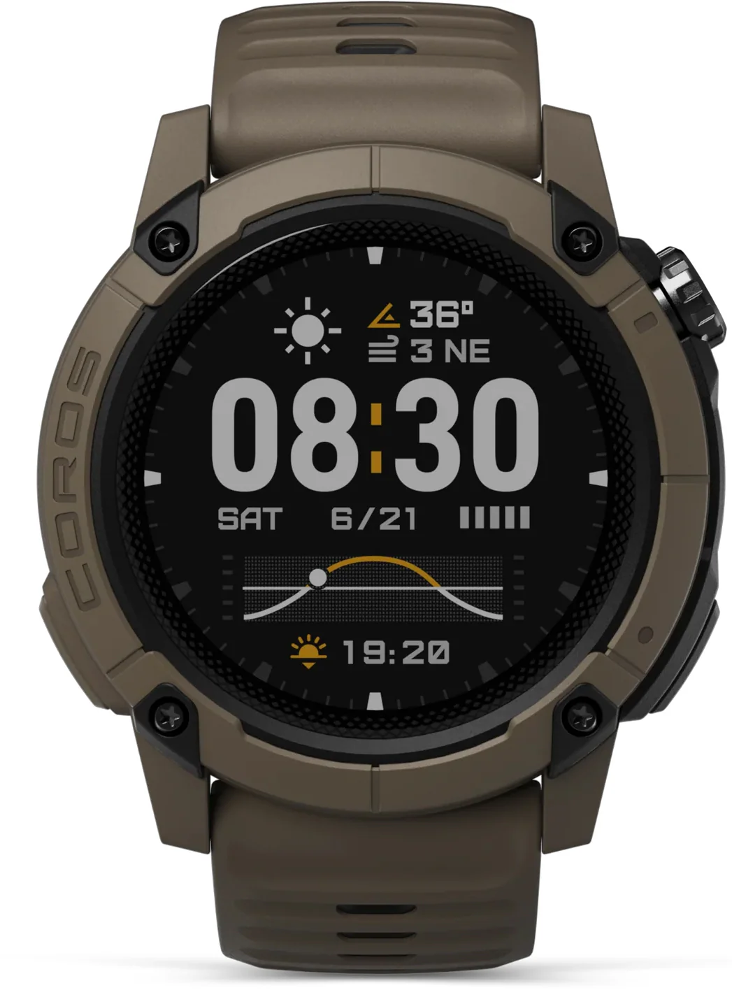 COROS NOMAD Outdoor Adventure Sport Watch - Brown - Image 2