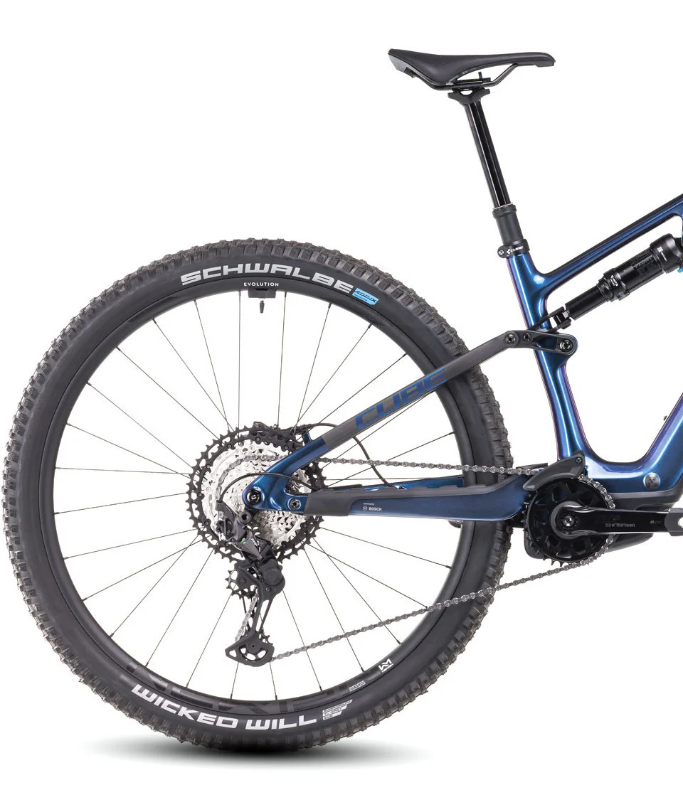 Cube AMS Hybrid One44 C:68X SLX 400X Electric Mountain Bike 2024 - Cobalt - Image 2