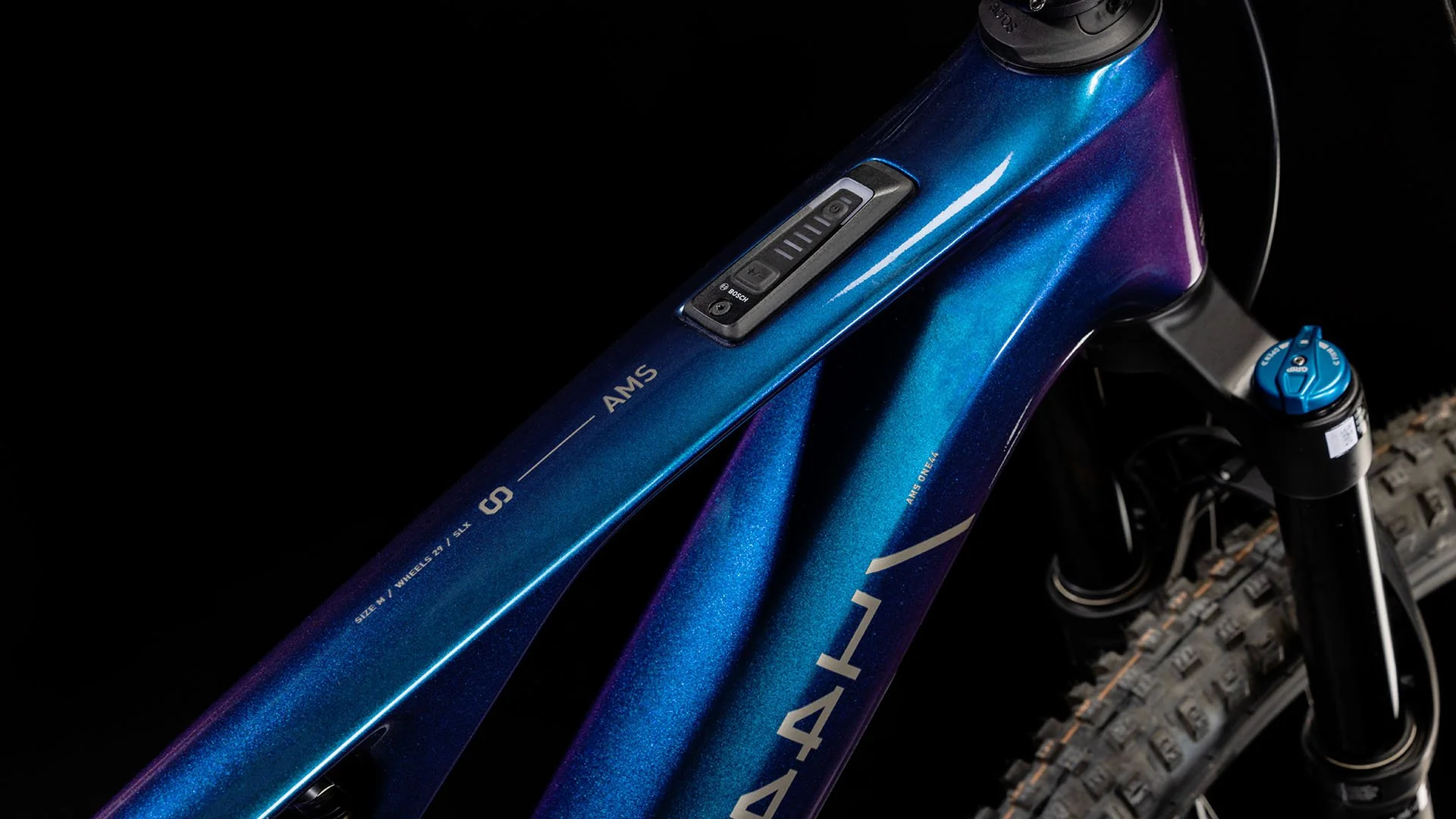 Cube AMS Hybrid One44 C:68X SLX 400X Electric Mountain Bike 2024 - Cobalt - Image 7