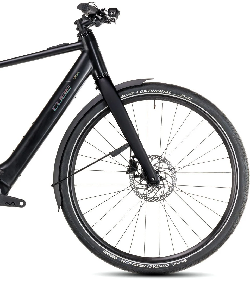 Cube Editor Hybrid Pro FE 400X Electric Hybrid Bike 2025 - Black - Image 3