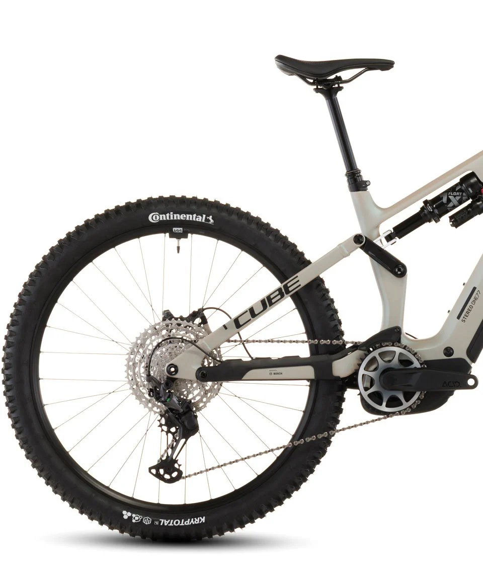 Cube Stereo Hybrid One77 HPC SLX 800 Full Suspension Electric Mountain Bike 2026 - Glintsand - Image 2