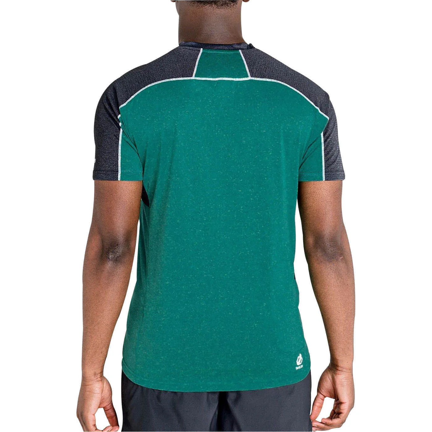 Dare2B Aces II Half Zip Short Sleeve Mens Training Top - Green - Image 2