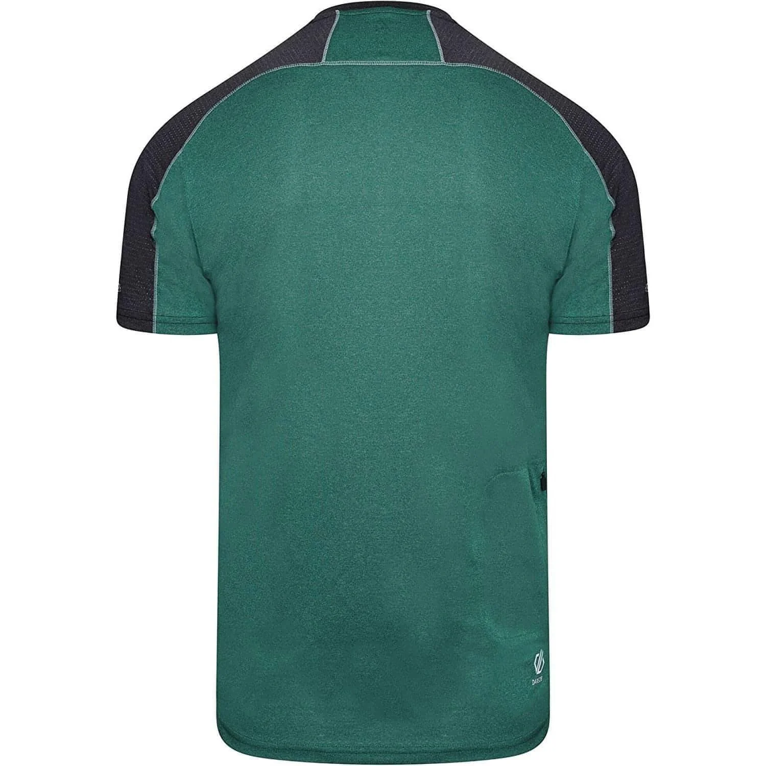 Dare2B Aces II Half Zip Short Sleeve Mens Training Top - Green - Image 4