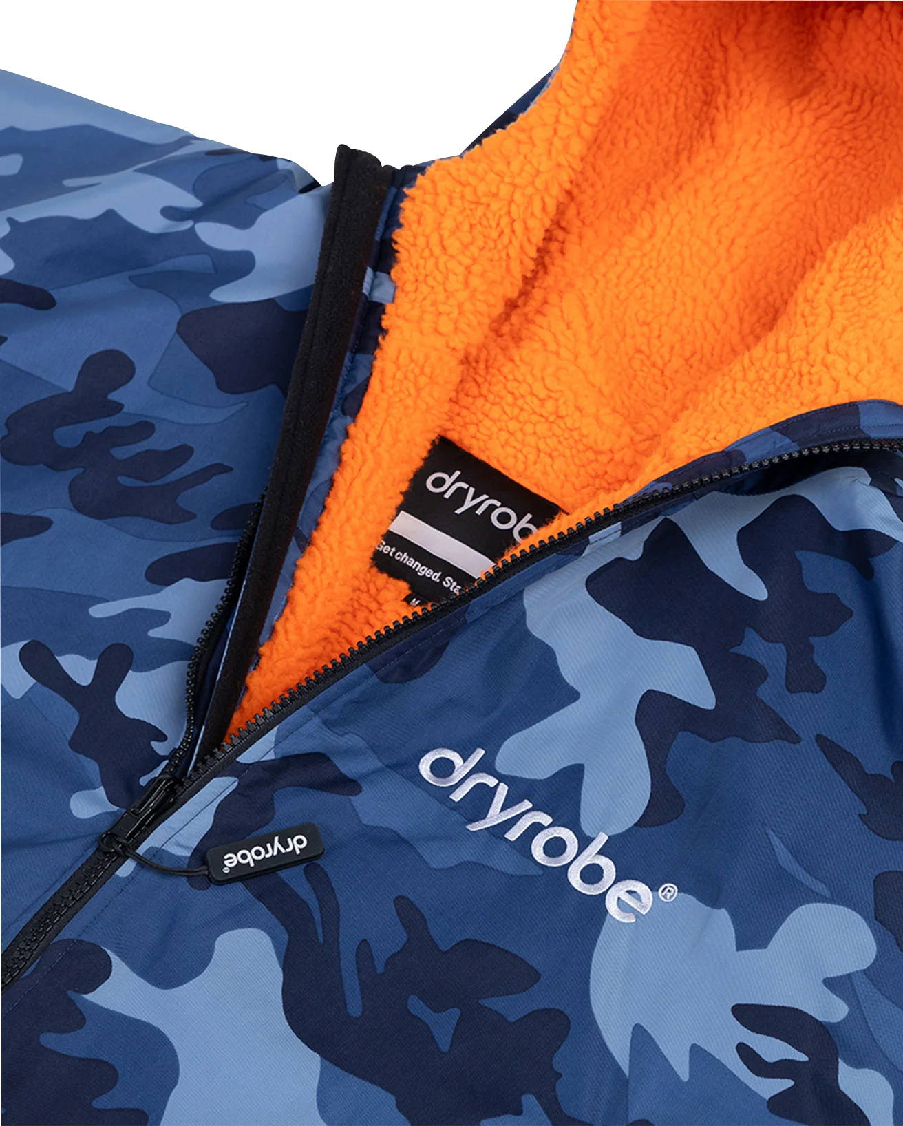 Dryrobe Advance Long Sleeve Changing Robe - Blue Camo - Image 3