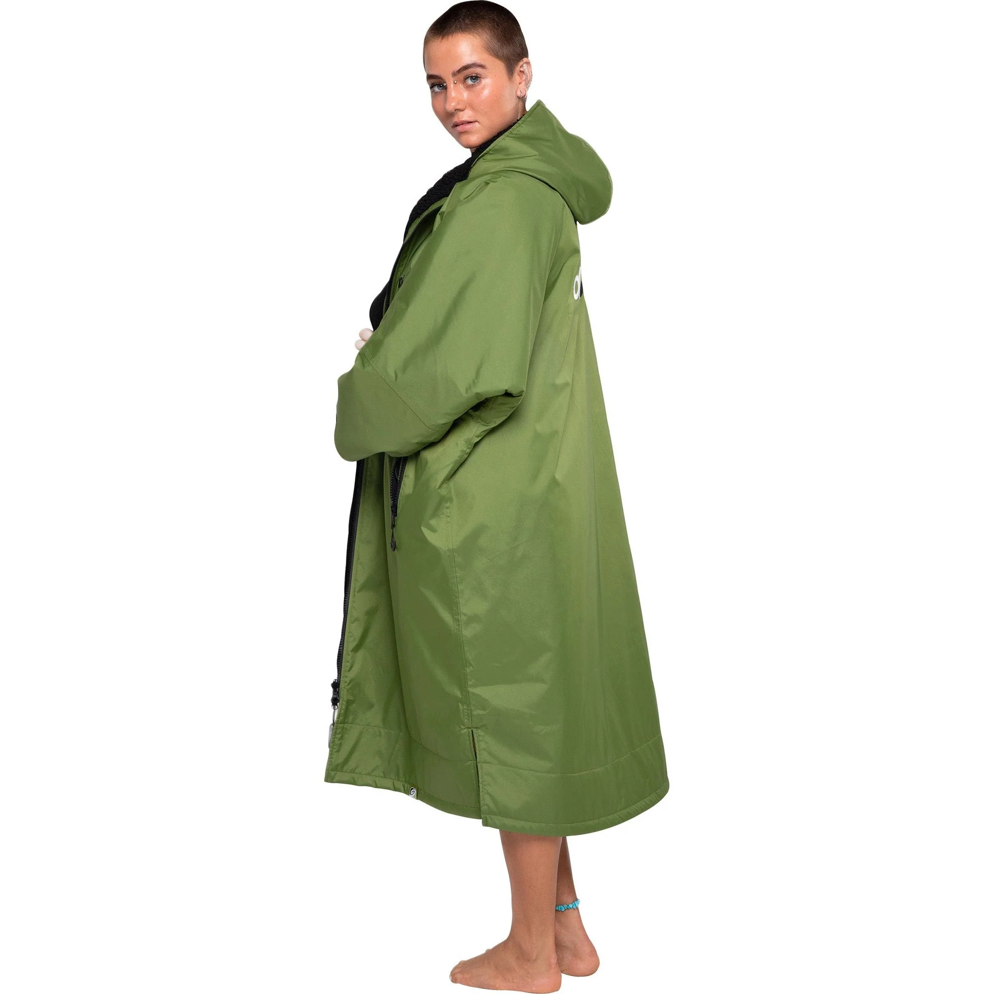 Dryrobe Advance Long Sleeve Changing Robe - Green - Image 2