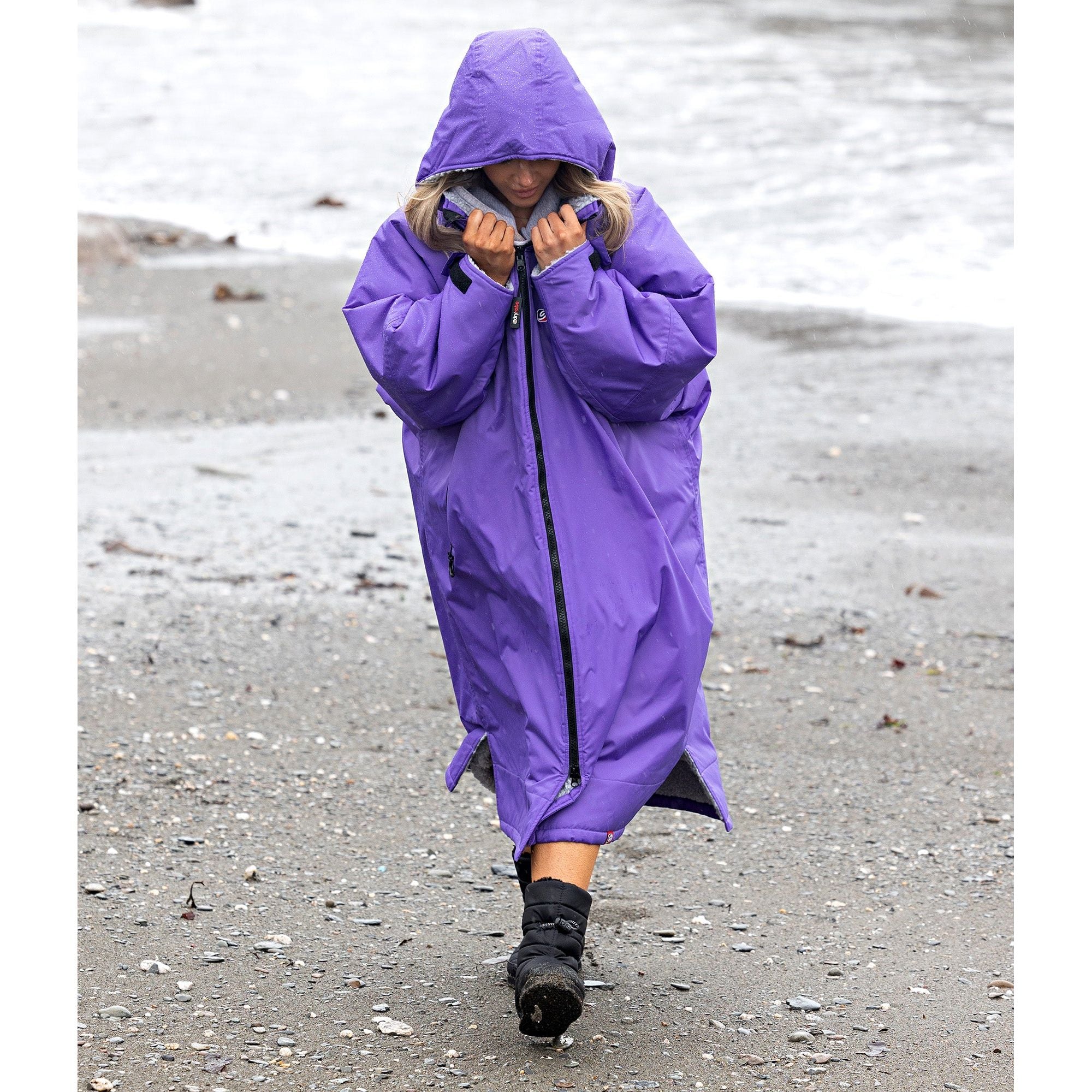 Dryrobe Advance Long Sleeve Changing Robe - Purple - Image 5