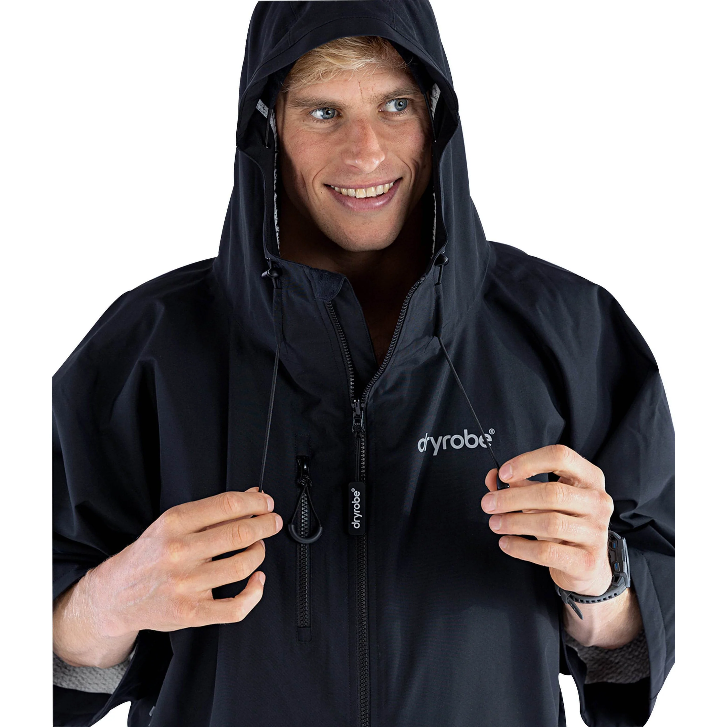 Dryrobe Lite Short Sleeve Changing Robe - Black - Image 5