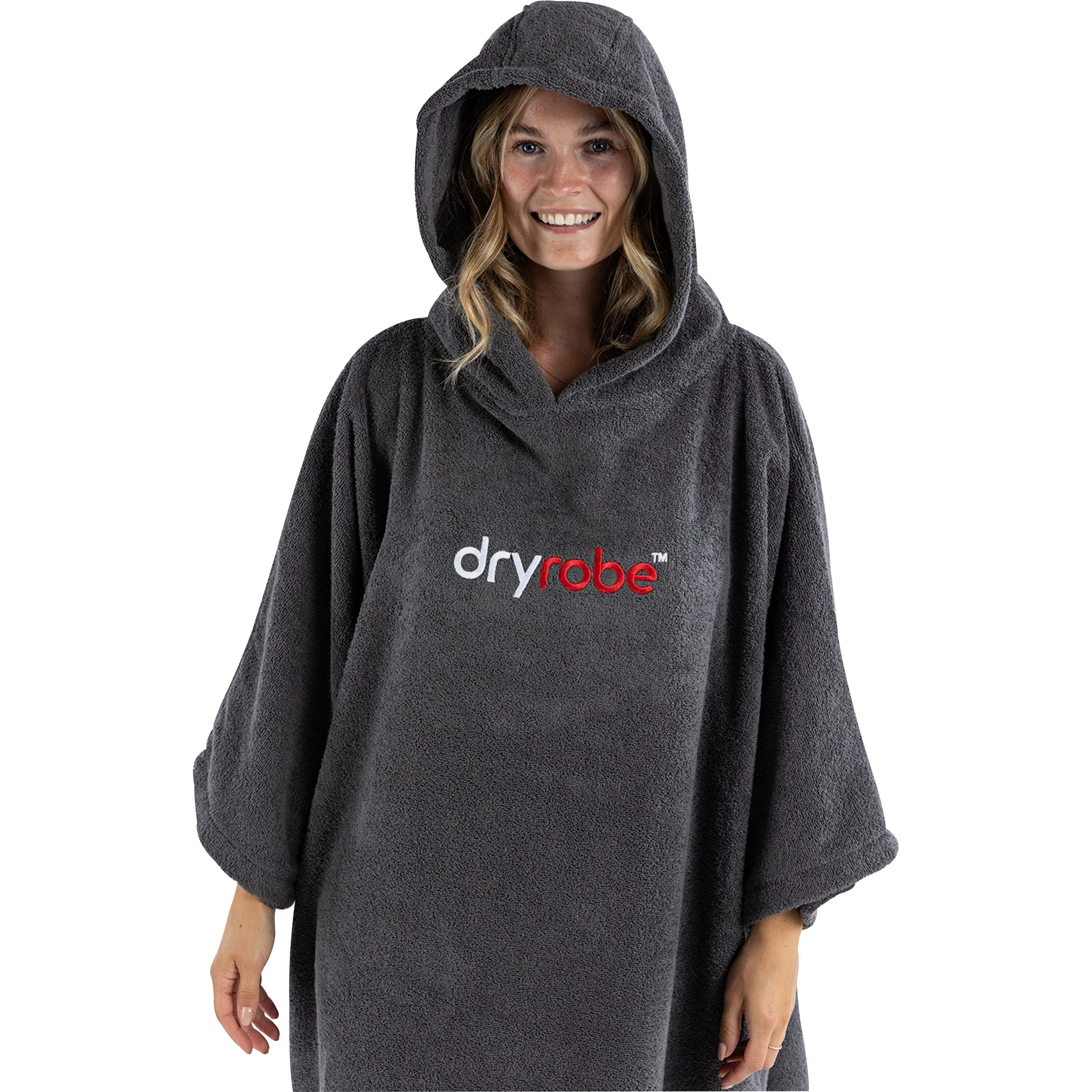 Dryrobe Organic Towel Changing Robe - Grey - Image 2