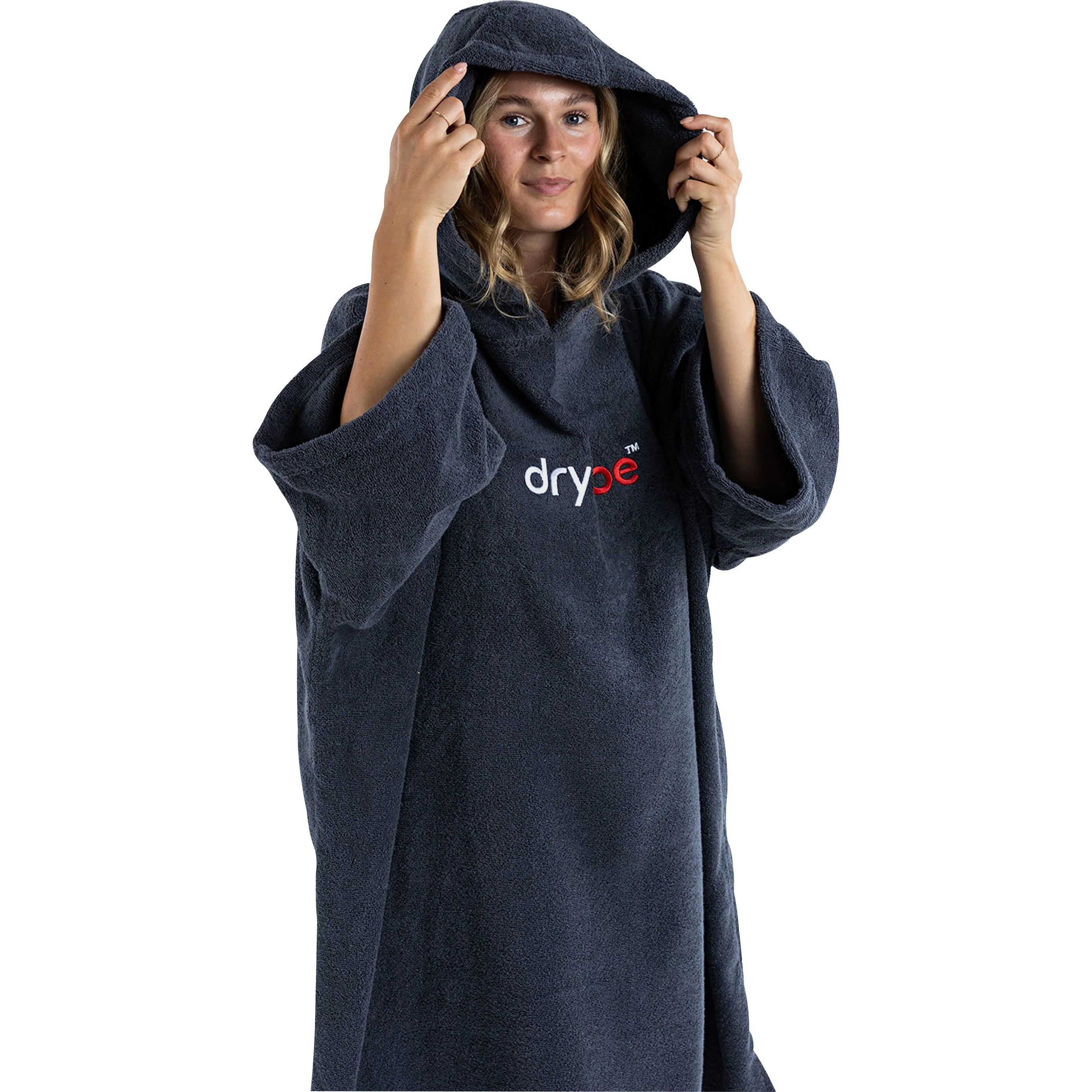 Dryrobe Organic Towel Changing Robe - Navy - Image 2
