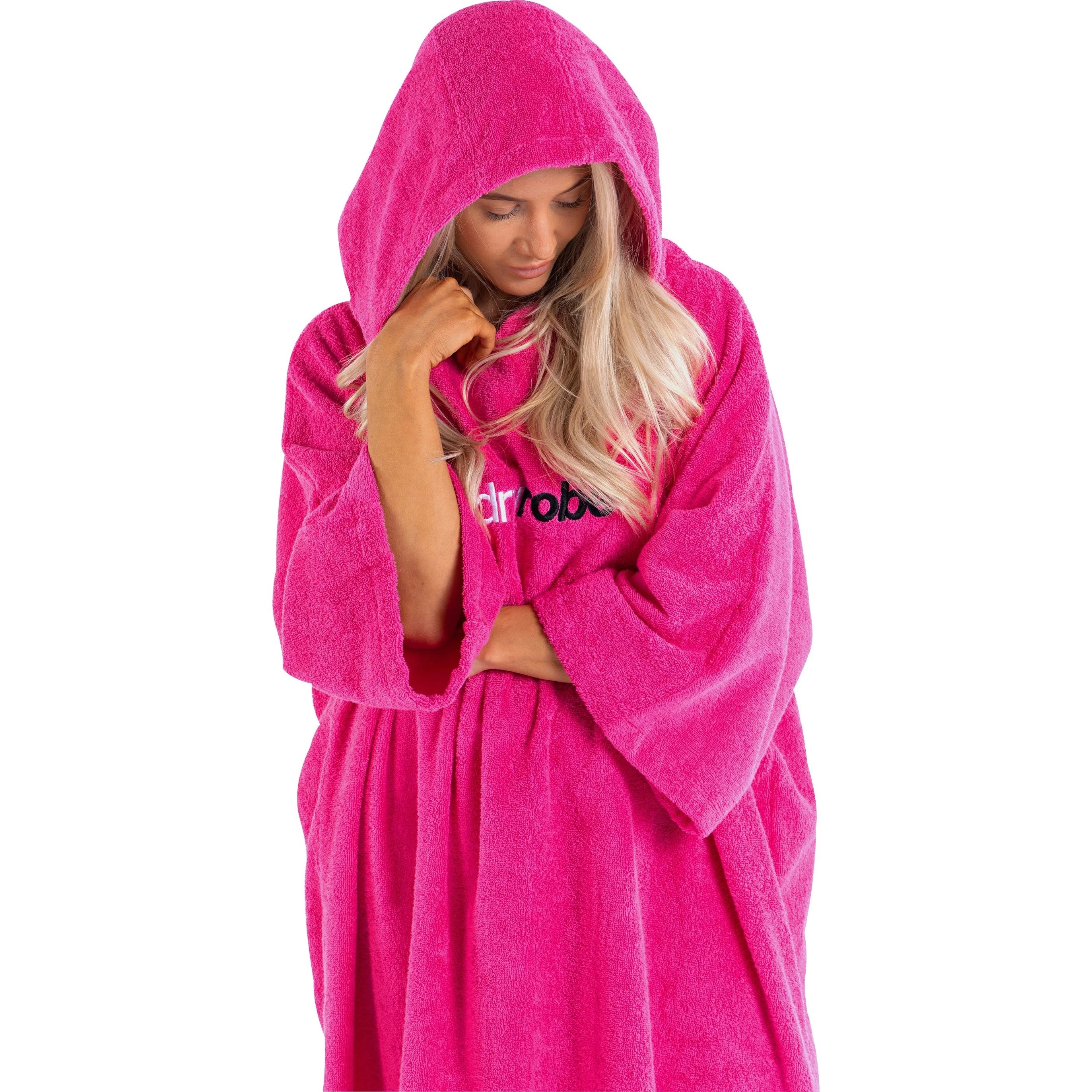 Dryrobe Organic Towel Changing Robe - Pink - Image 2