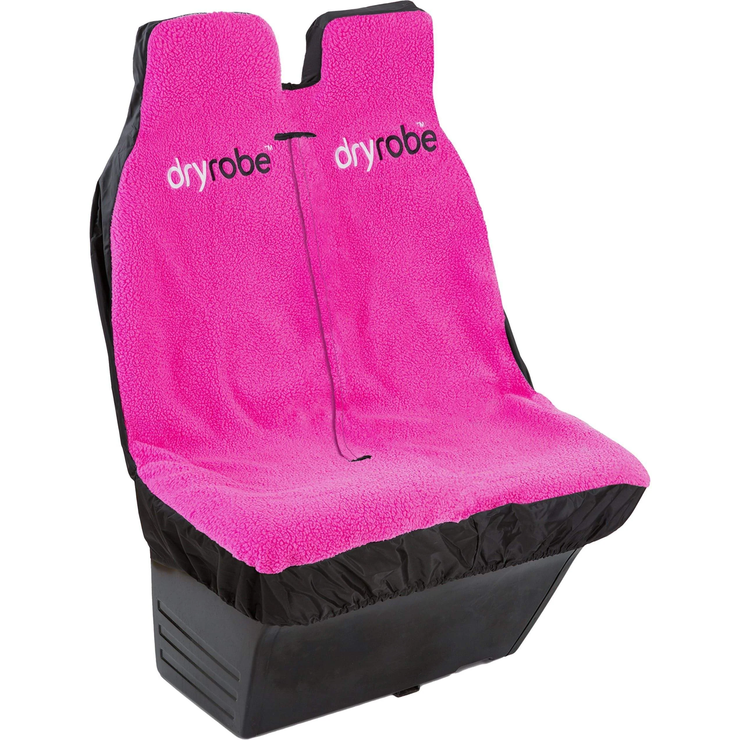 Dryrobe Waterproof Double Car Seat Protector Cover - Pink - Image 2