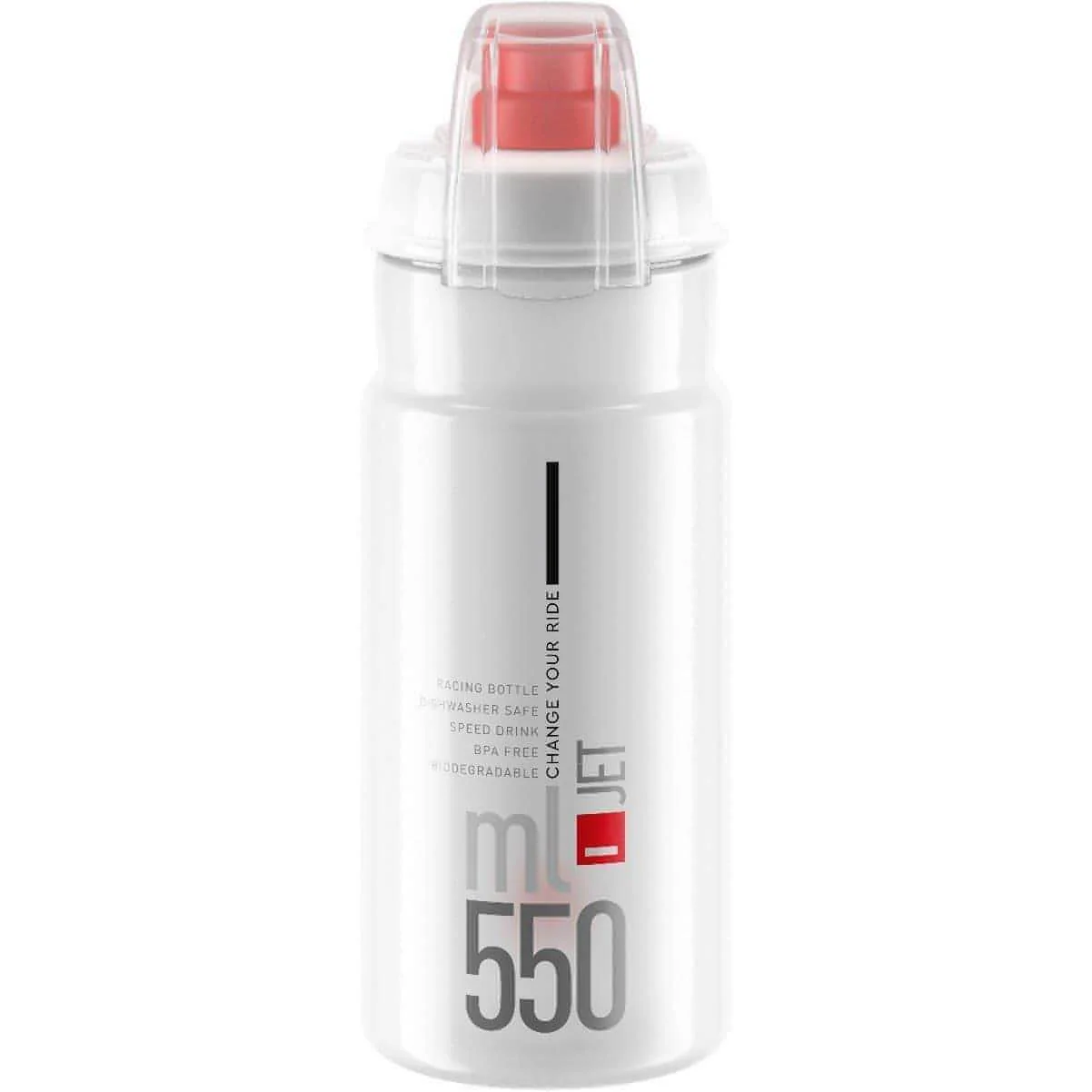 Elite Jet Biodegradable 550ml Water Bottle - Clear