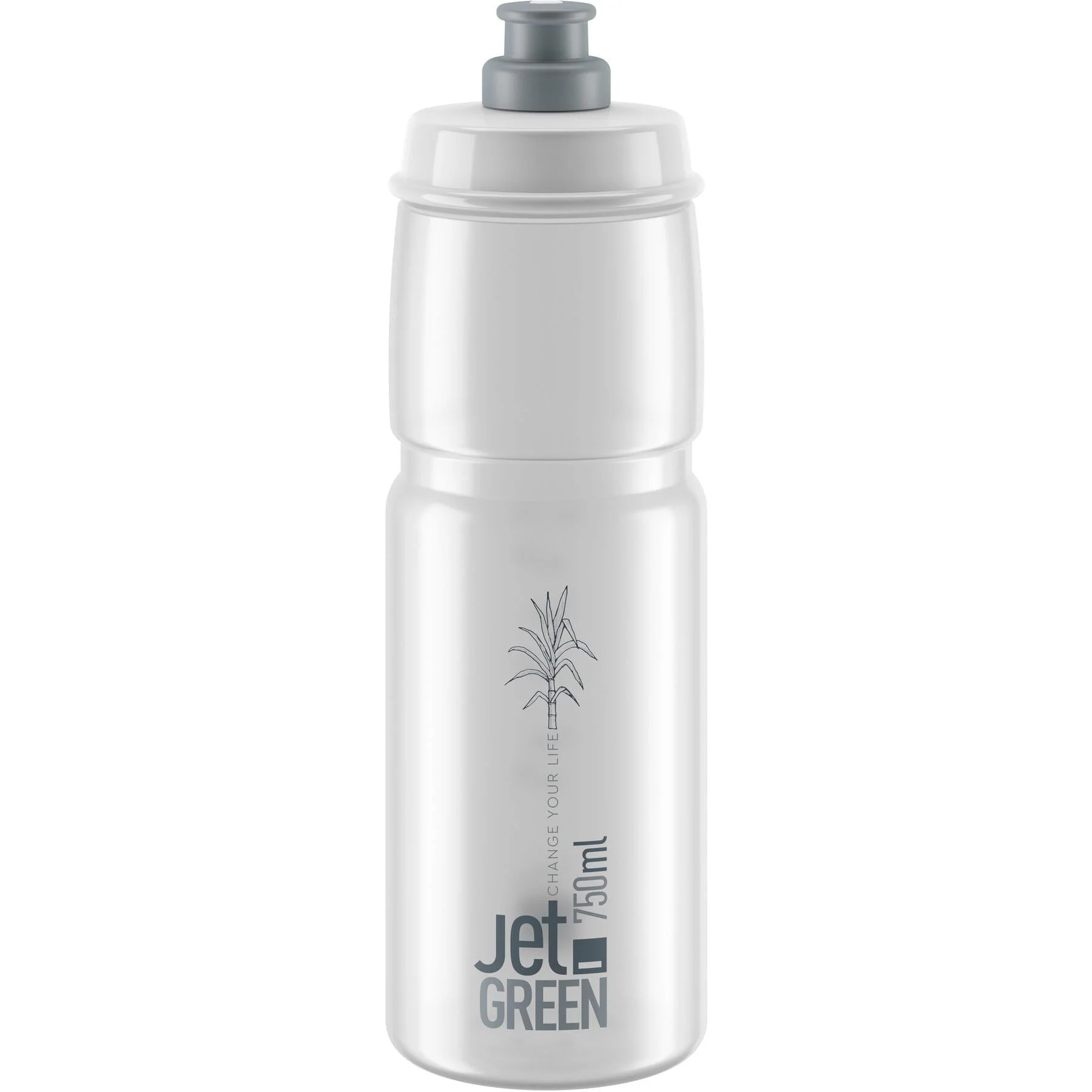 Elite Jet Green 750ml Water Bottle - Clear