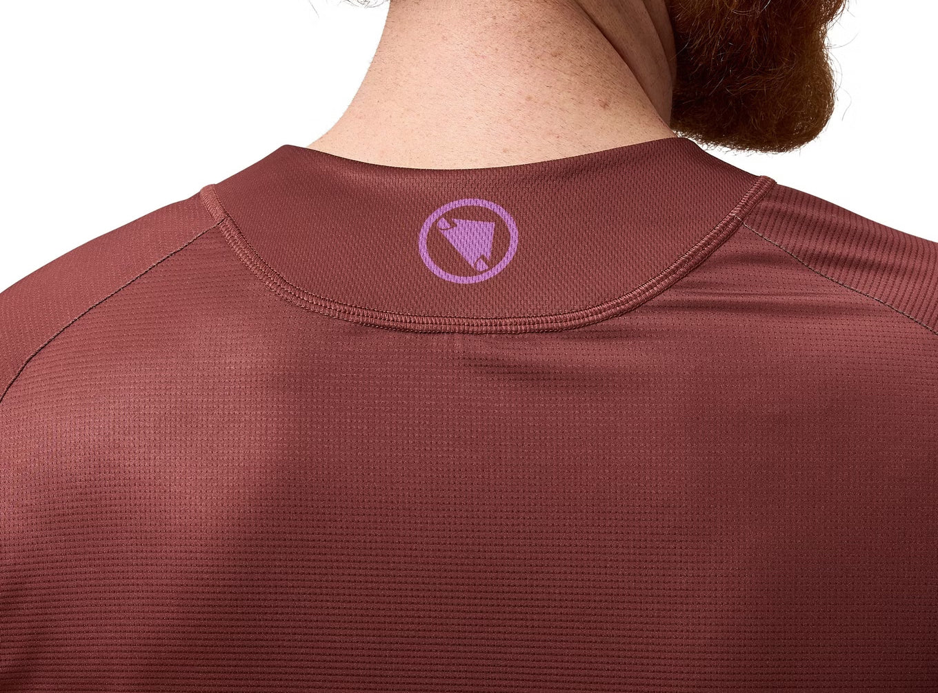 Endura Core Printed Long Sleeve Mens Cycling Jersey - Orange - Image 4