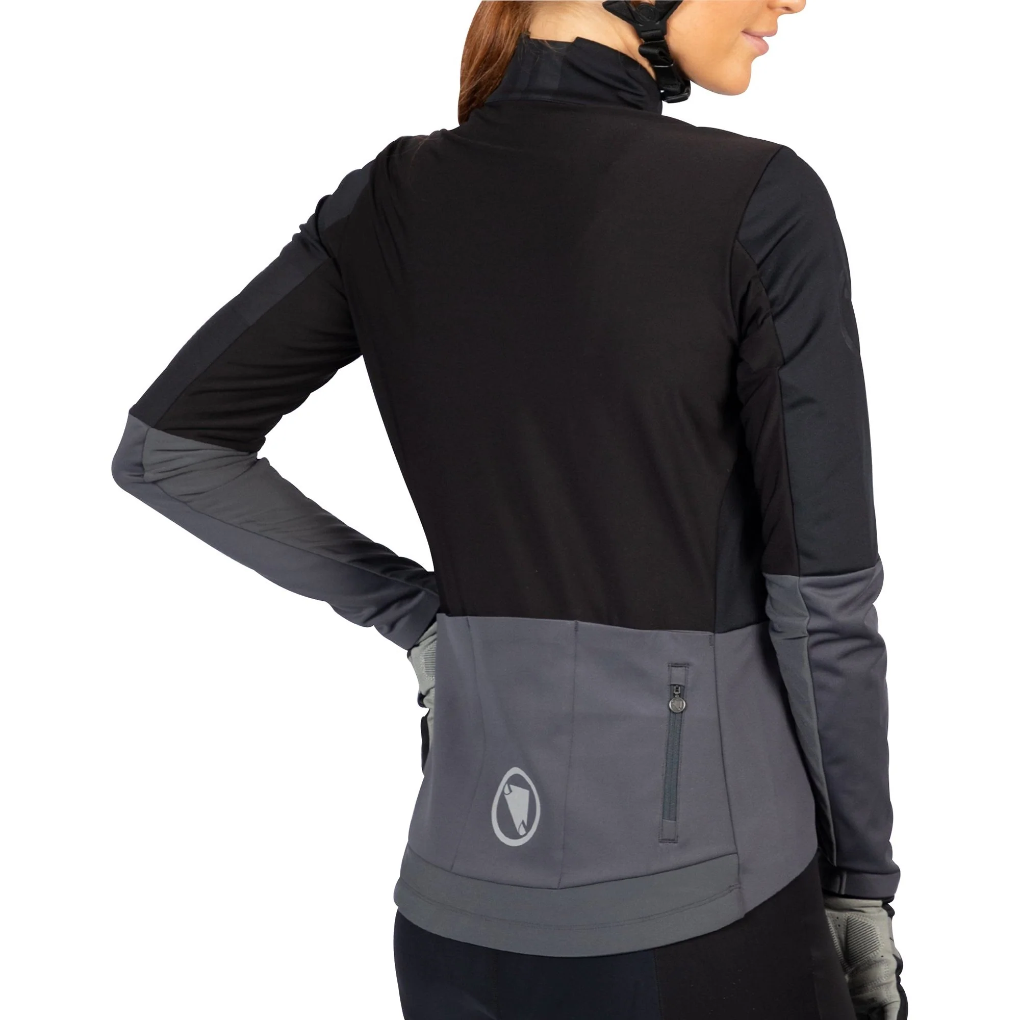 Endura FS260-Jetstream Long Sleeve Womens Cycling Jersey - Black - Image 2