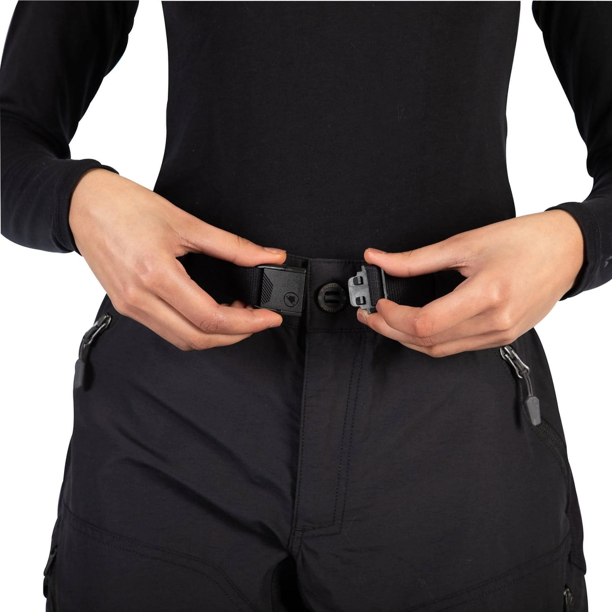 Endura Hummvee Womens Baggy Cycling Shorts With Liner - Black - Image 5