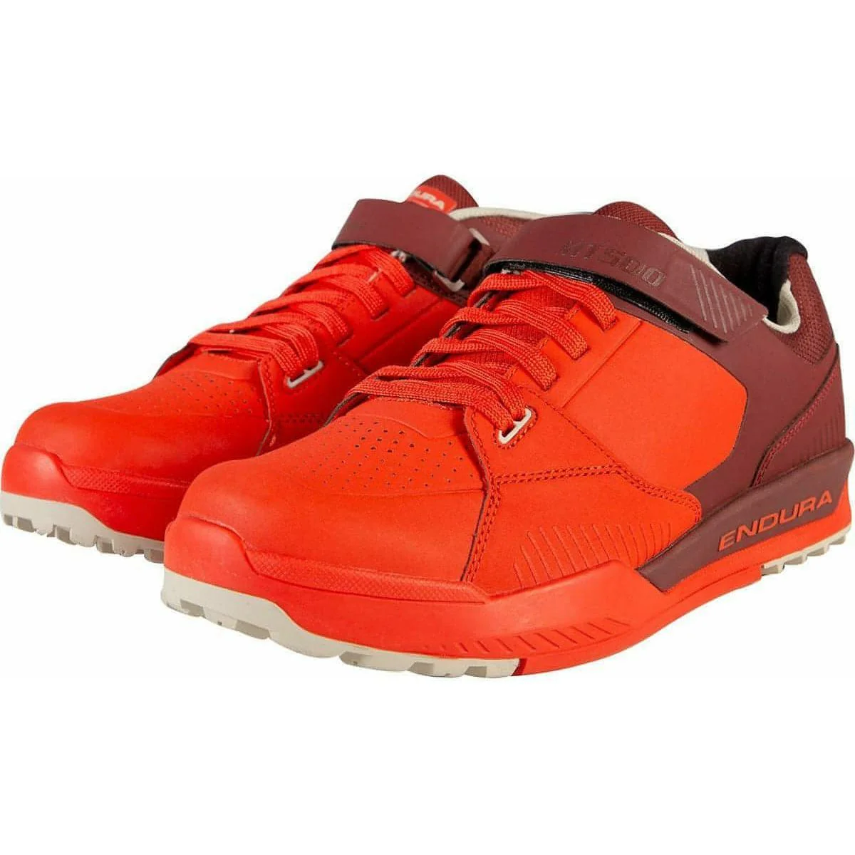Endura MT500 Burner Clipless Mens MTB Cycling Shoes - Red - Image 3