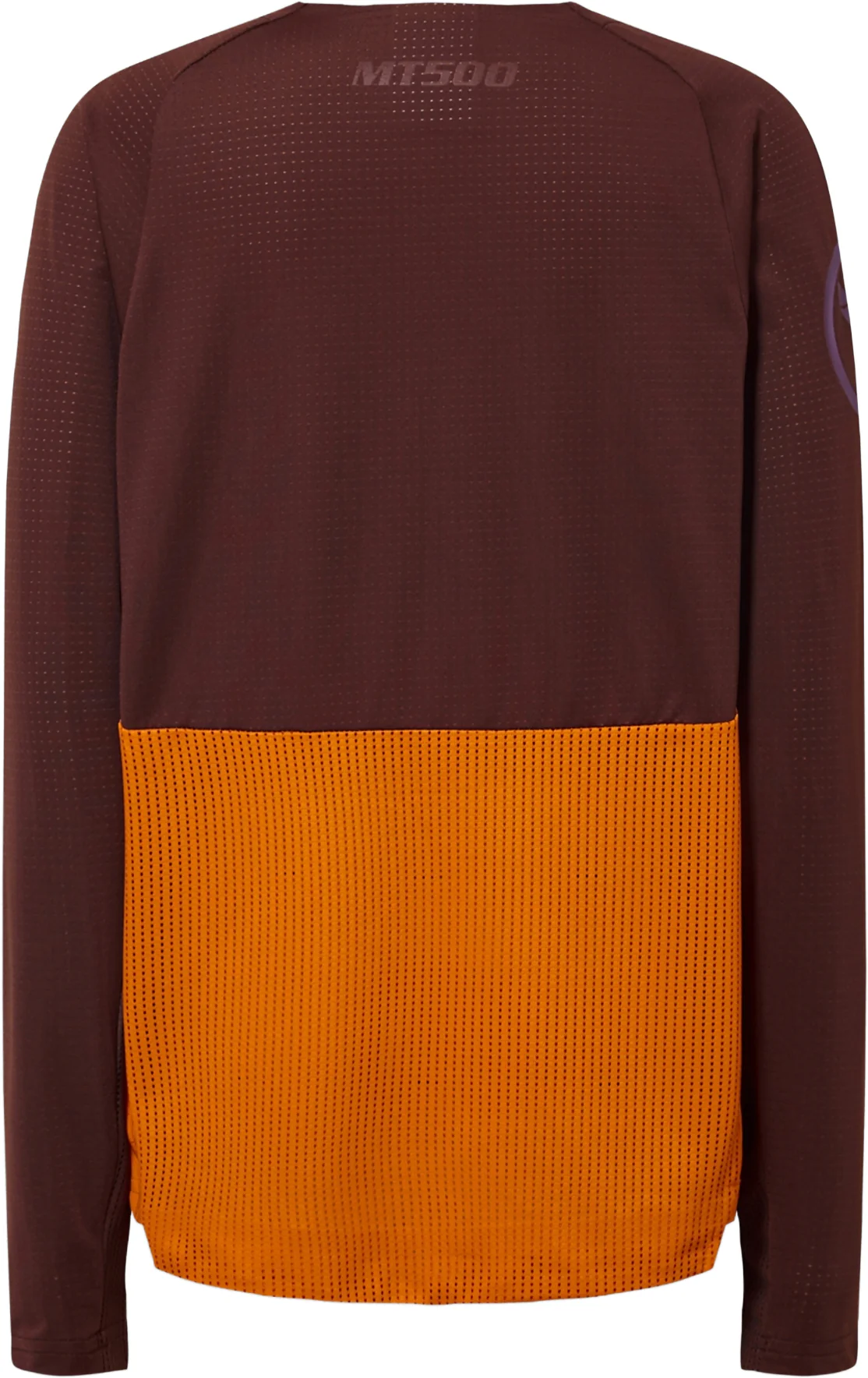 Endura MT500 Burner Long Sleeve Junior Cycling Top - Orange - Image 2