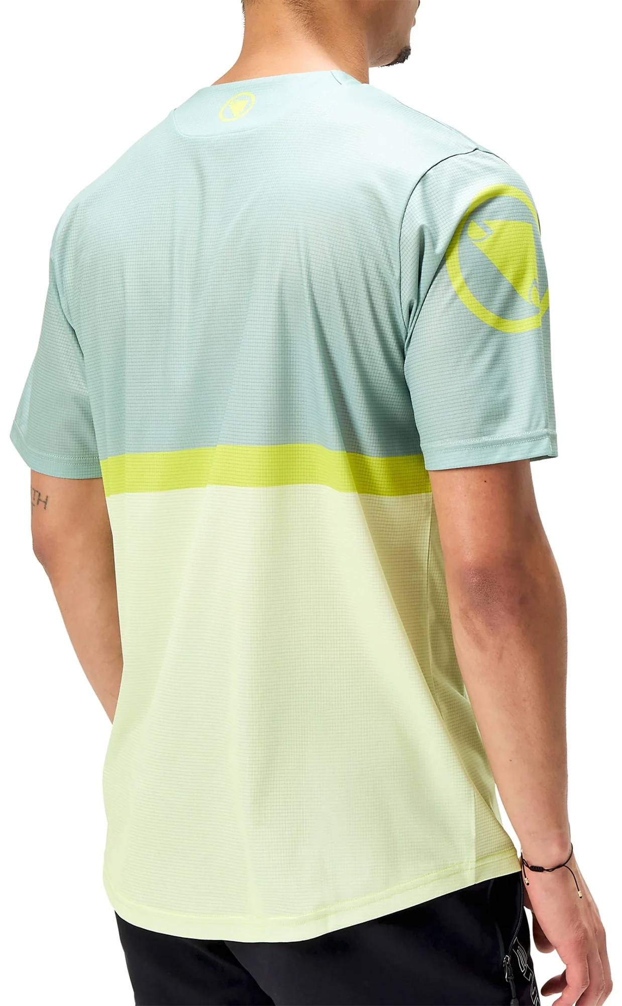Endura SingleTrack Core II Short Sleeve Mens Cycling Jersey - Green - Image 2