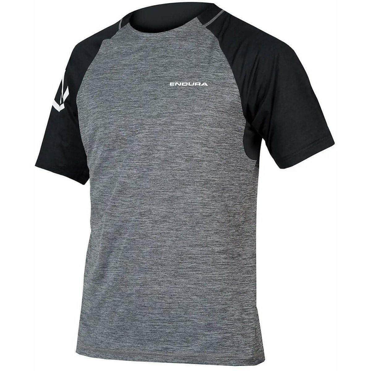 Endura SingleTrack Short Sleeve Mens Cycling Jersey - Grey