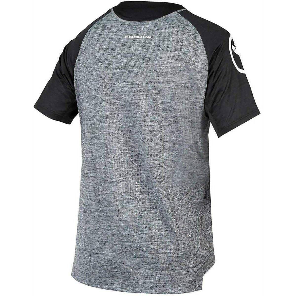 Endura SingleTrack Short Sleeve Mens Cycling Jersey - Grey - Image 2