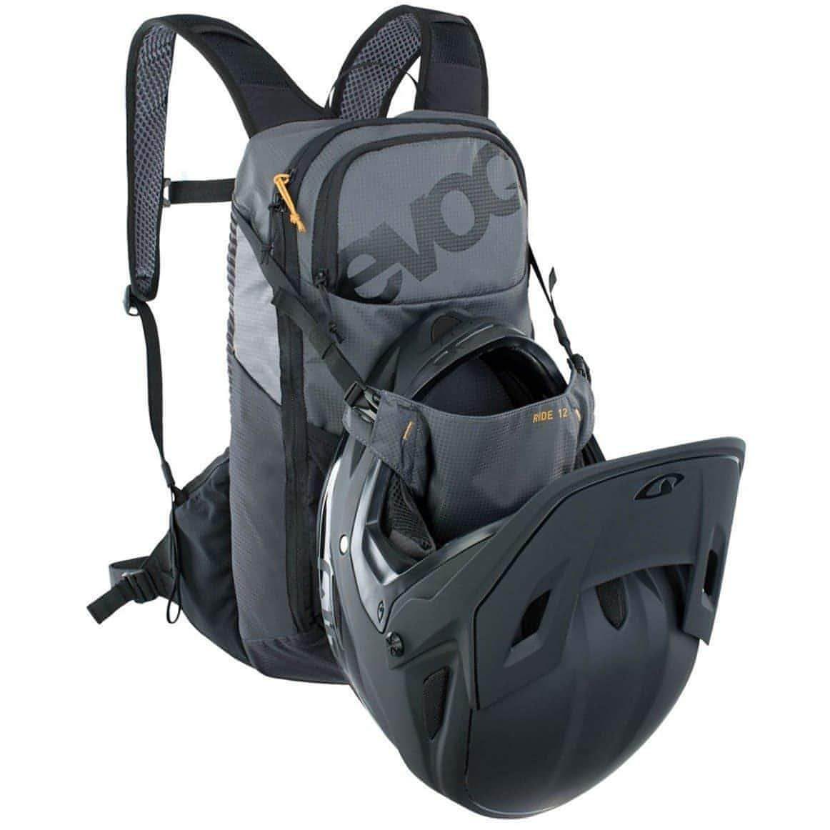 Evoc Ride Performance 12L Hydration Backpack With 2L Bladder - Grey - Image 4