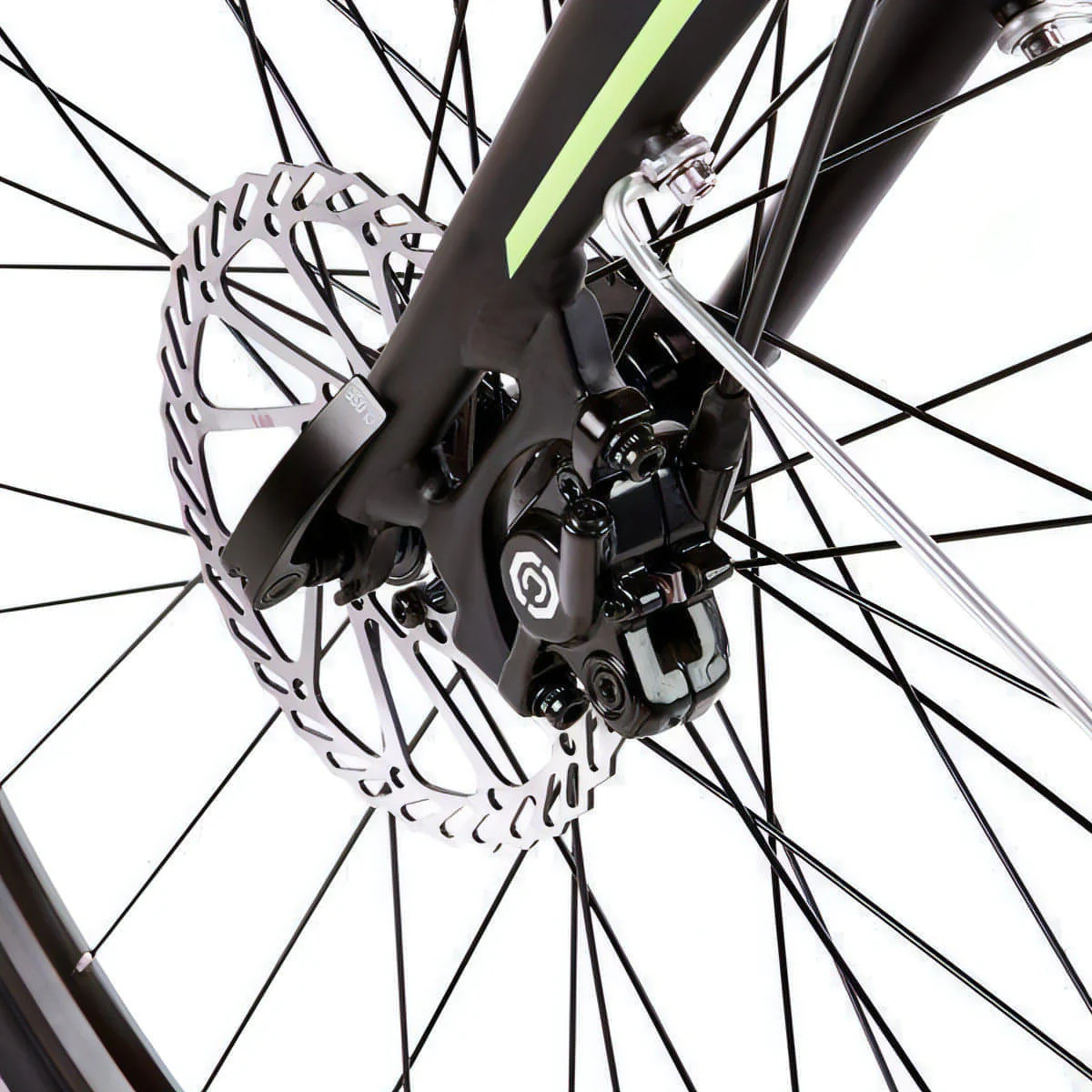 Ezego Commute INT 500Wh Electric Hybrid Bike - Green - Image 14