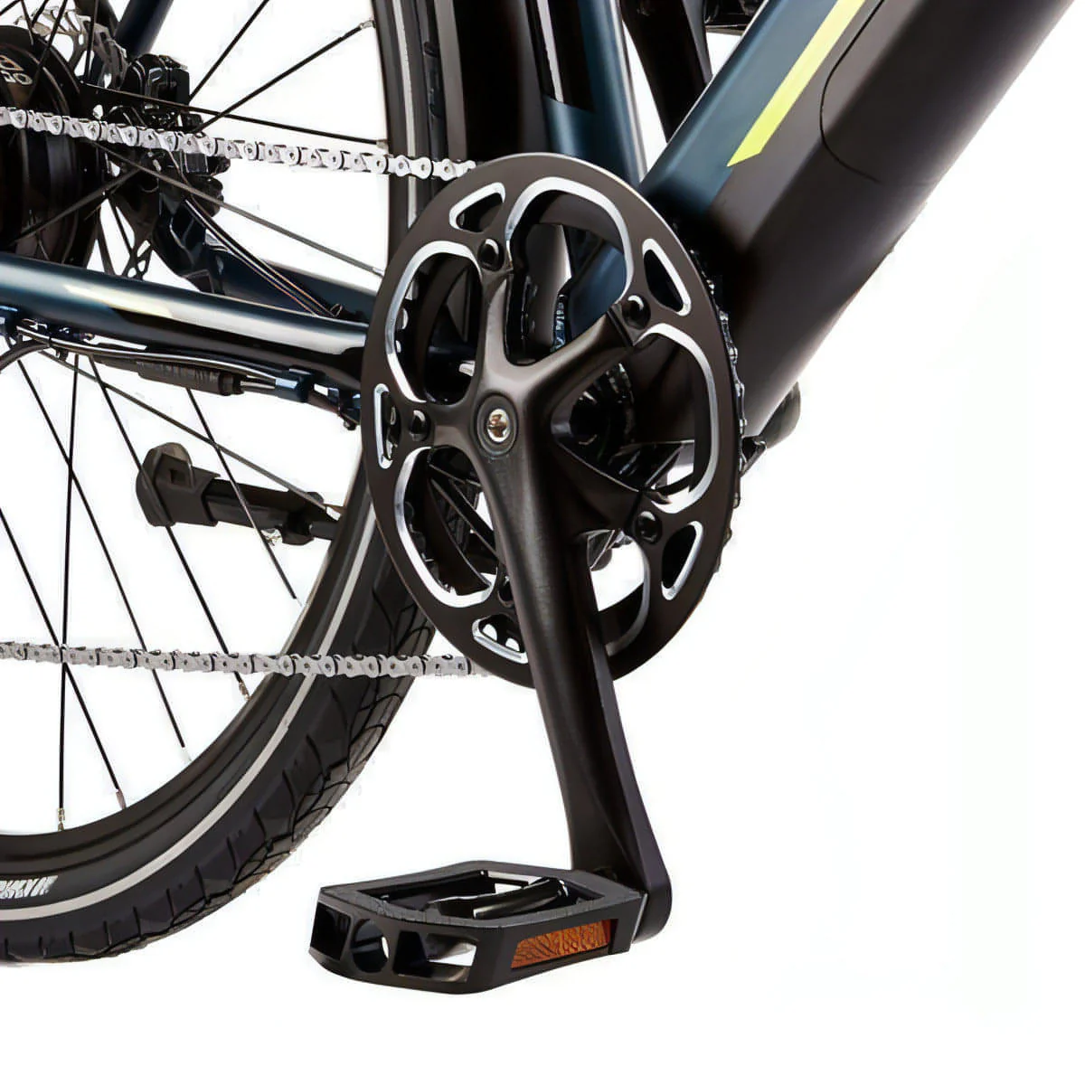 Ezego Commute INT 500Wh Electric Hybrid Bike - Green - Image 16