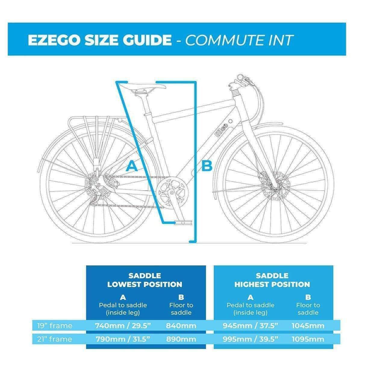 Ezego Commute INT 500Wh Electric Hybrid Bike - Green - Image 18