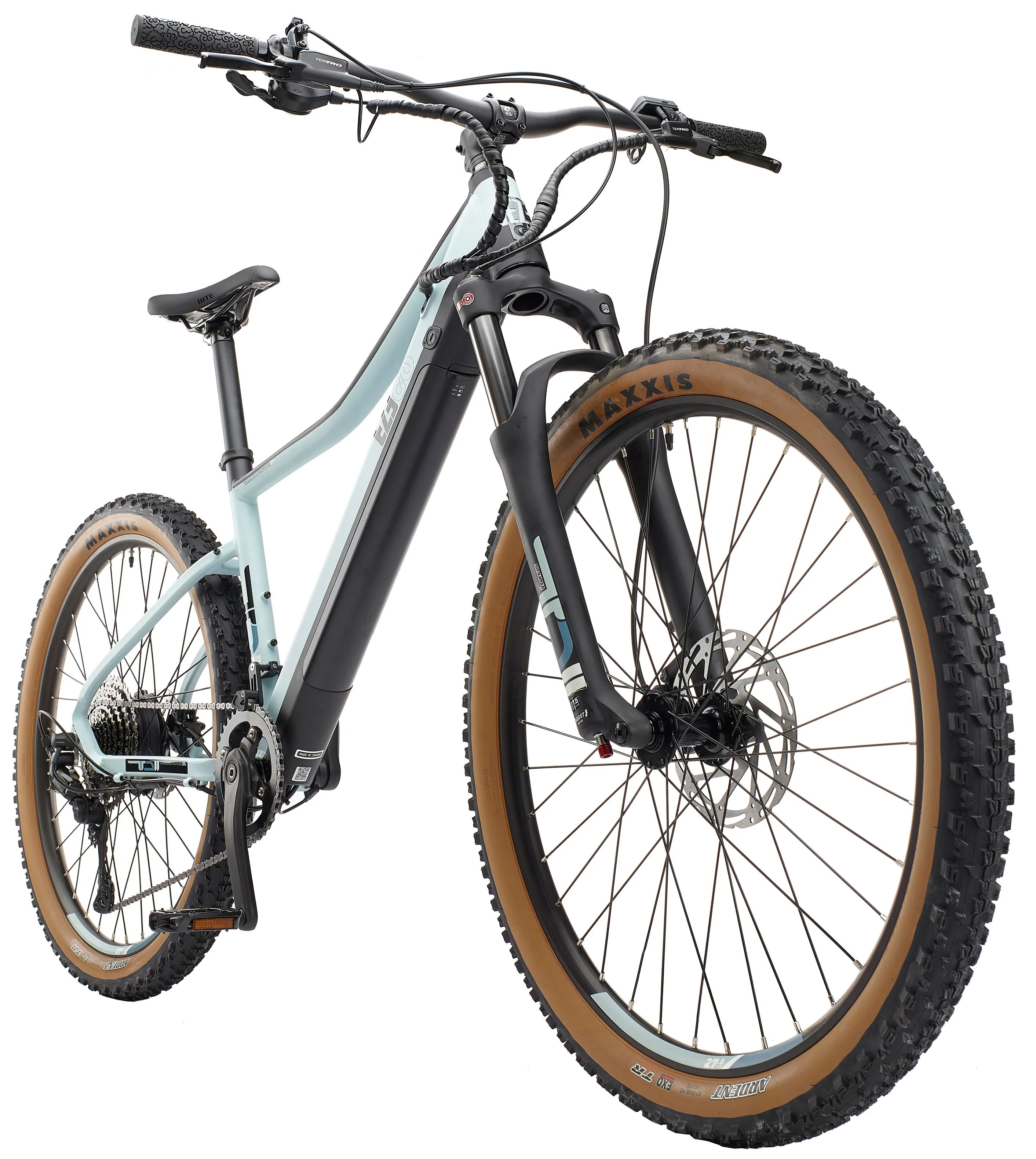 Ezego Trail Destroyer II Electric Mountain Bike - Ice Blue - Image 4