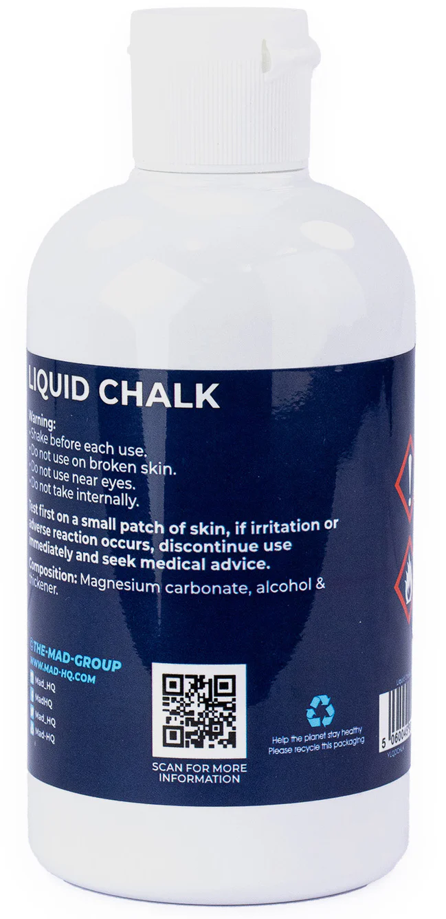 Fitness Mad Liquid Chalk 250ml Bottle - White - Image 2
