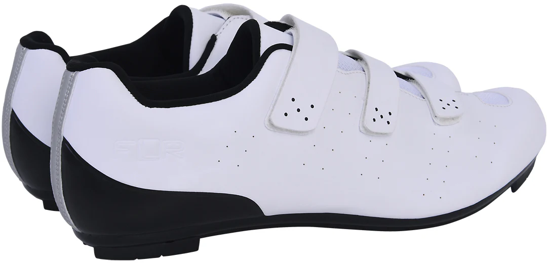 FLR F-37 Mens Road Cycling Shoes - White - Image 3