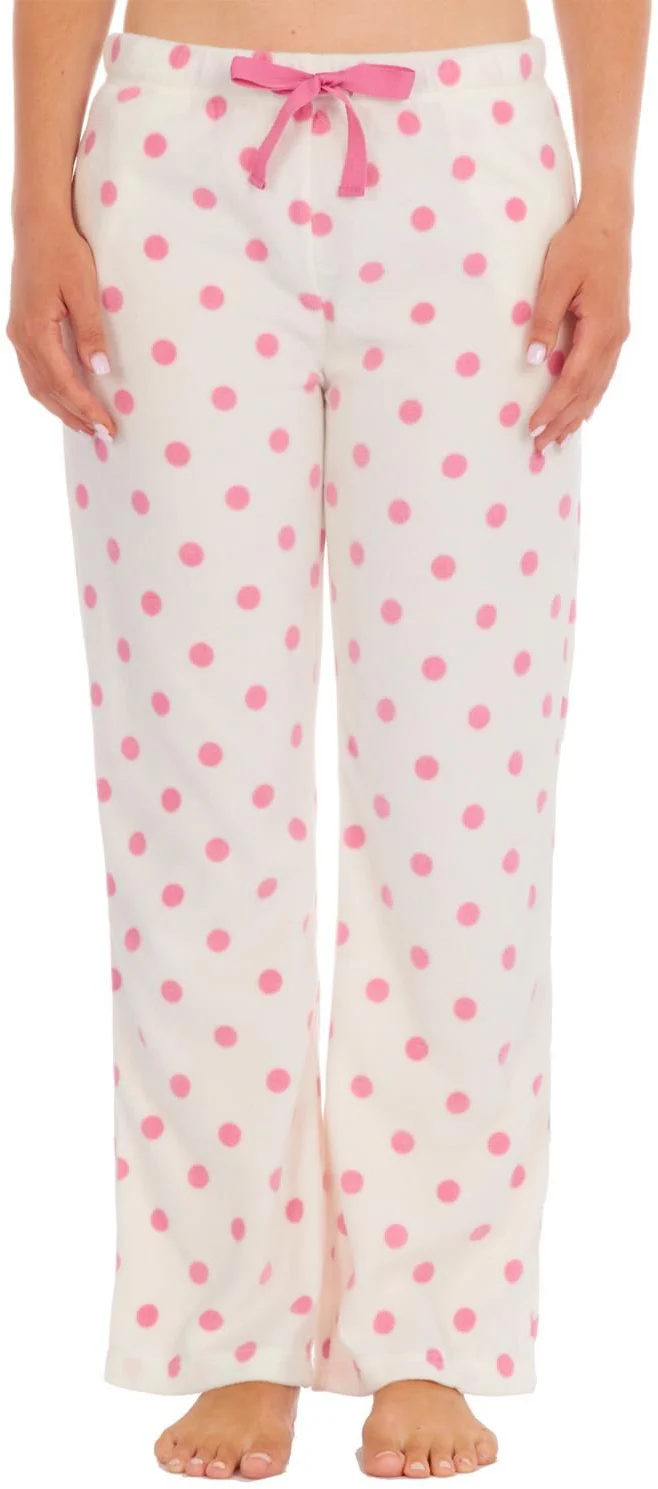 Forever Dreaming Bury Womens Fleece Lounge Pants - White