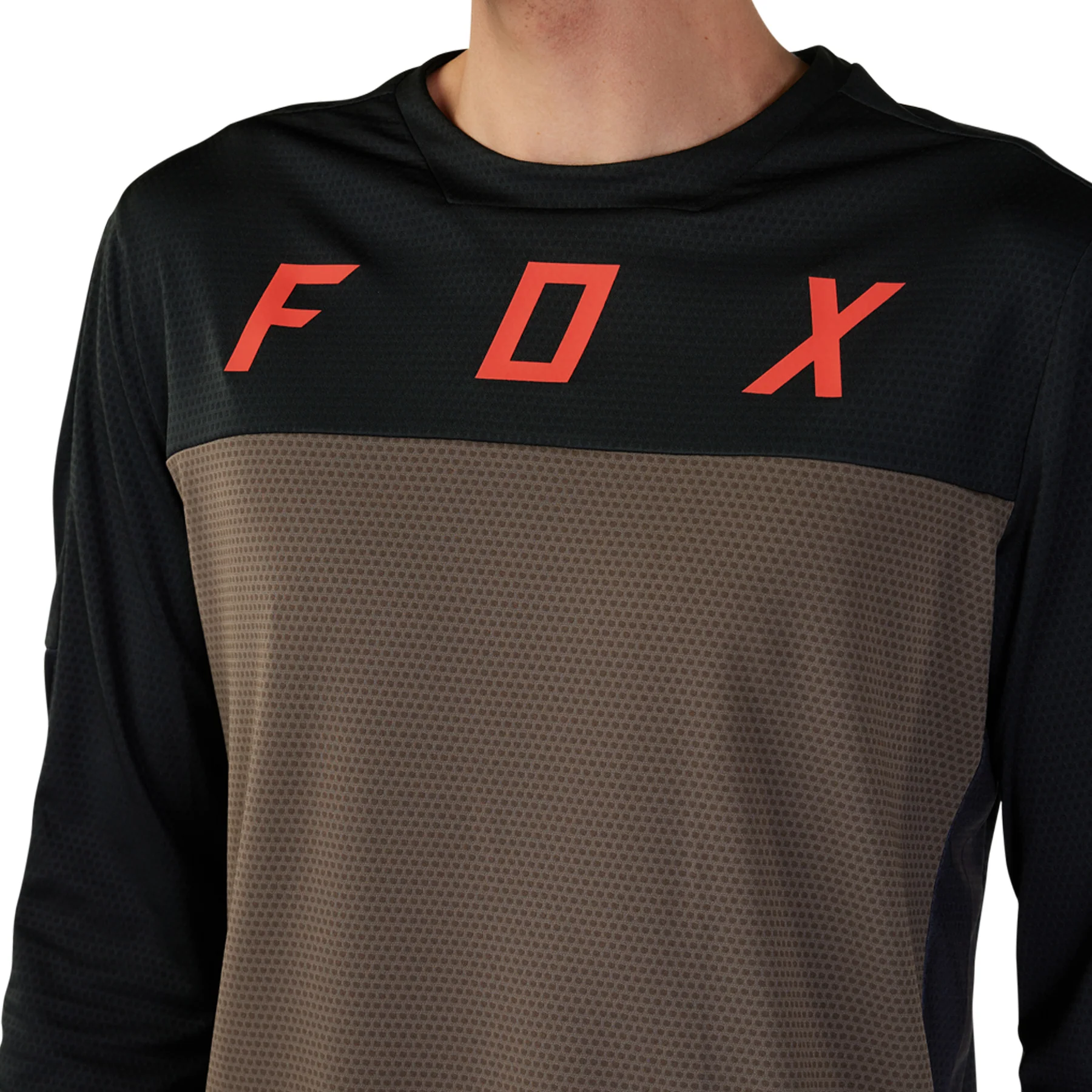 Fox Defend Cekt Long Sleeve Mens Cycling Jersey - Brown - Image 5