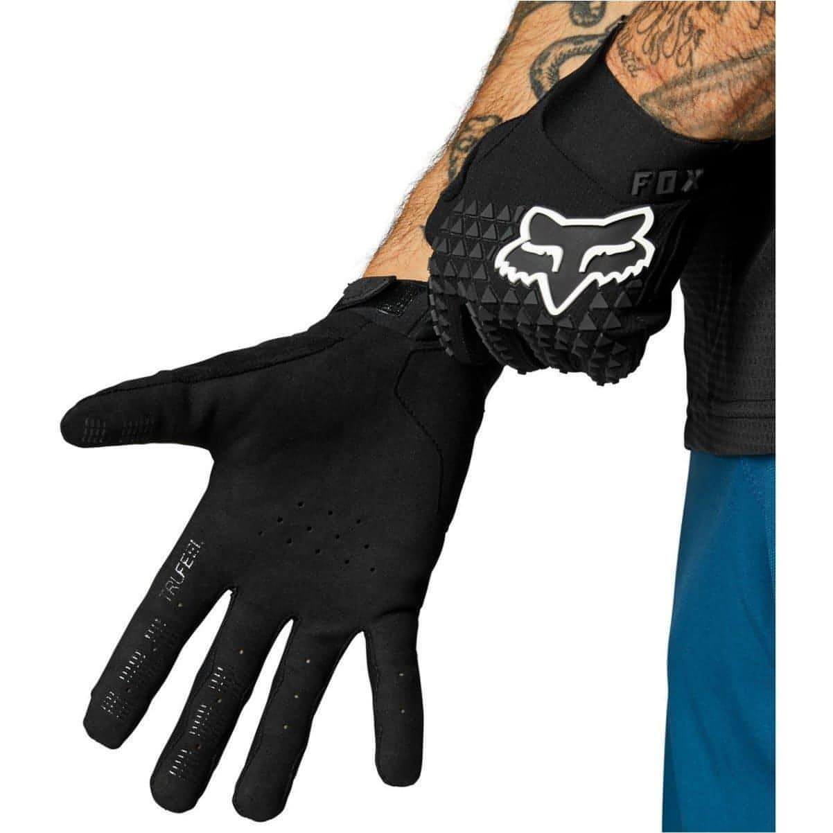 Fox Defend Full Finger Cycling Gloves - Black - Image 2