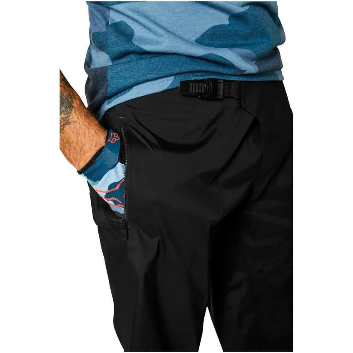 Fox Defend Pro Water Mens Baggy Cycling Shorts - Black - Image 3