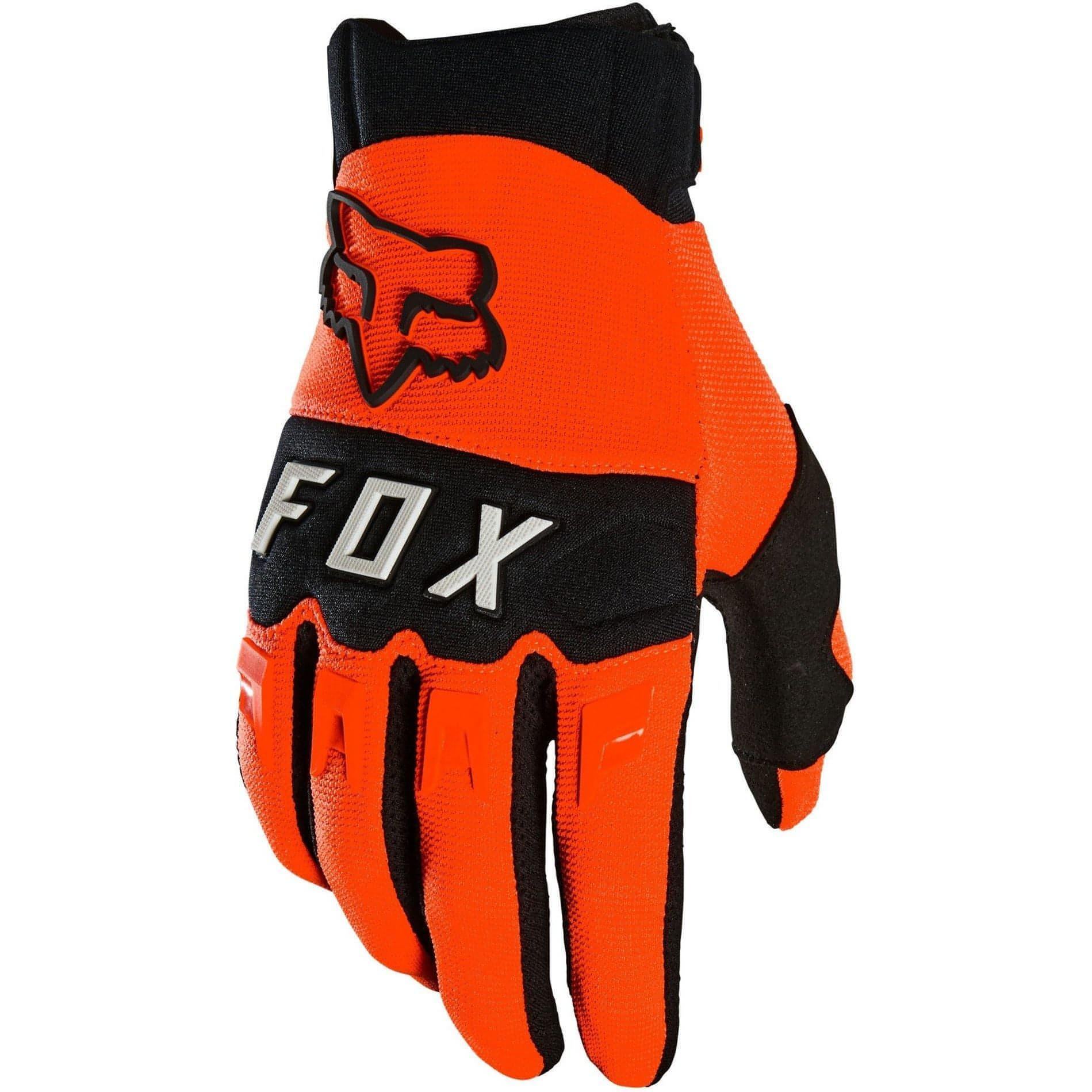Fox Dirtpaw Full Finger MTB Mens Cycling Gloves - Orange