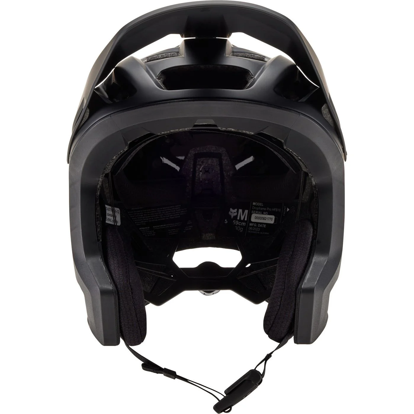 Fox Dropframe Pro MTB Full Face Cycling Helmet - Black - Image 6