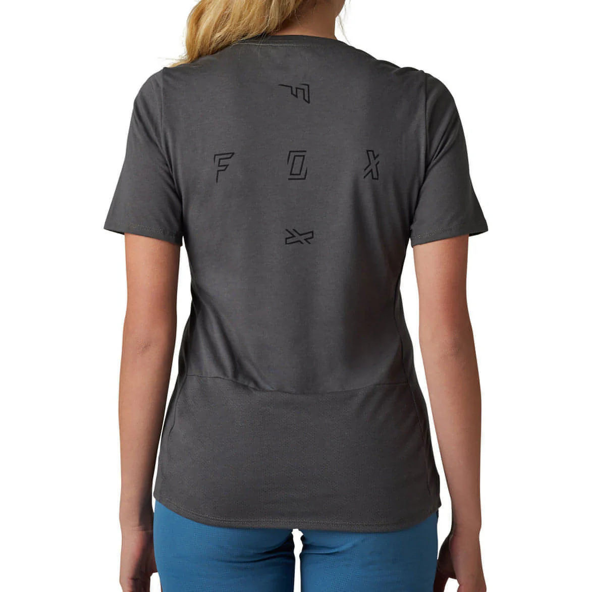 Fox Ranger DriRelease Fract Short Sleeve Womens Cycling Jersey - Grey - Image 2